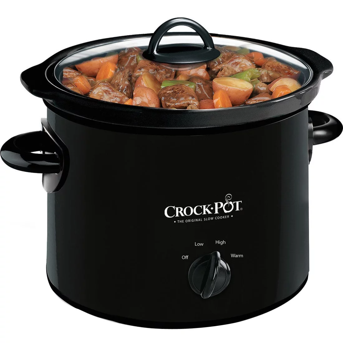 Crock-Pot 3-Quart Manual Slow Cooker Black SCR300-B