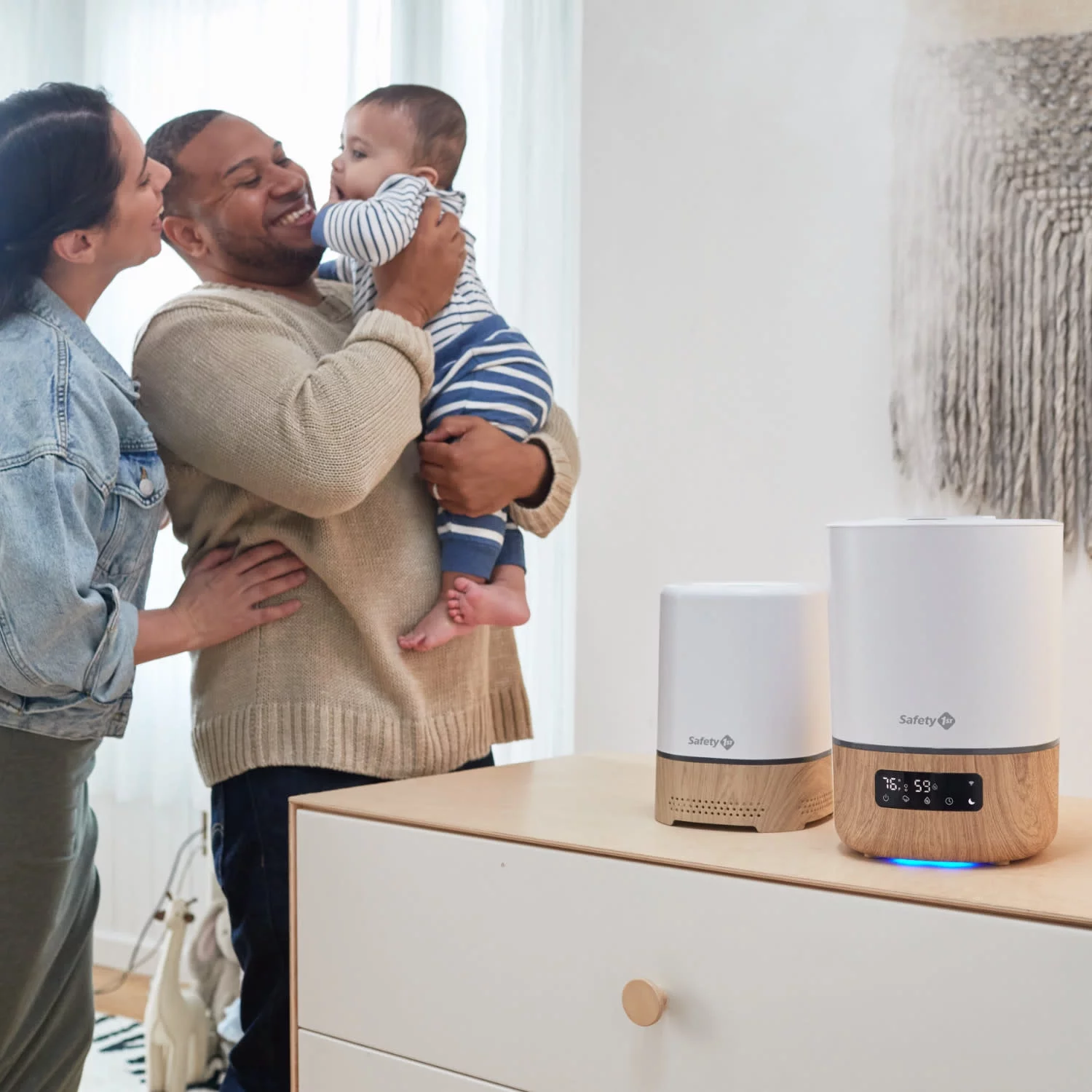 Safety 1st Smart Air Purifier, Natural with White