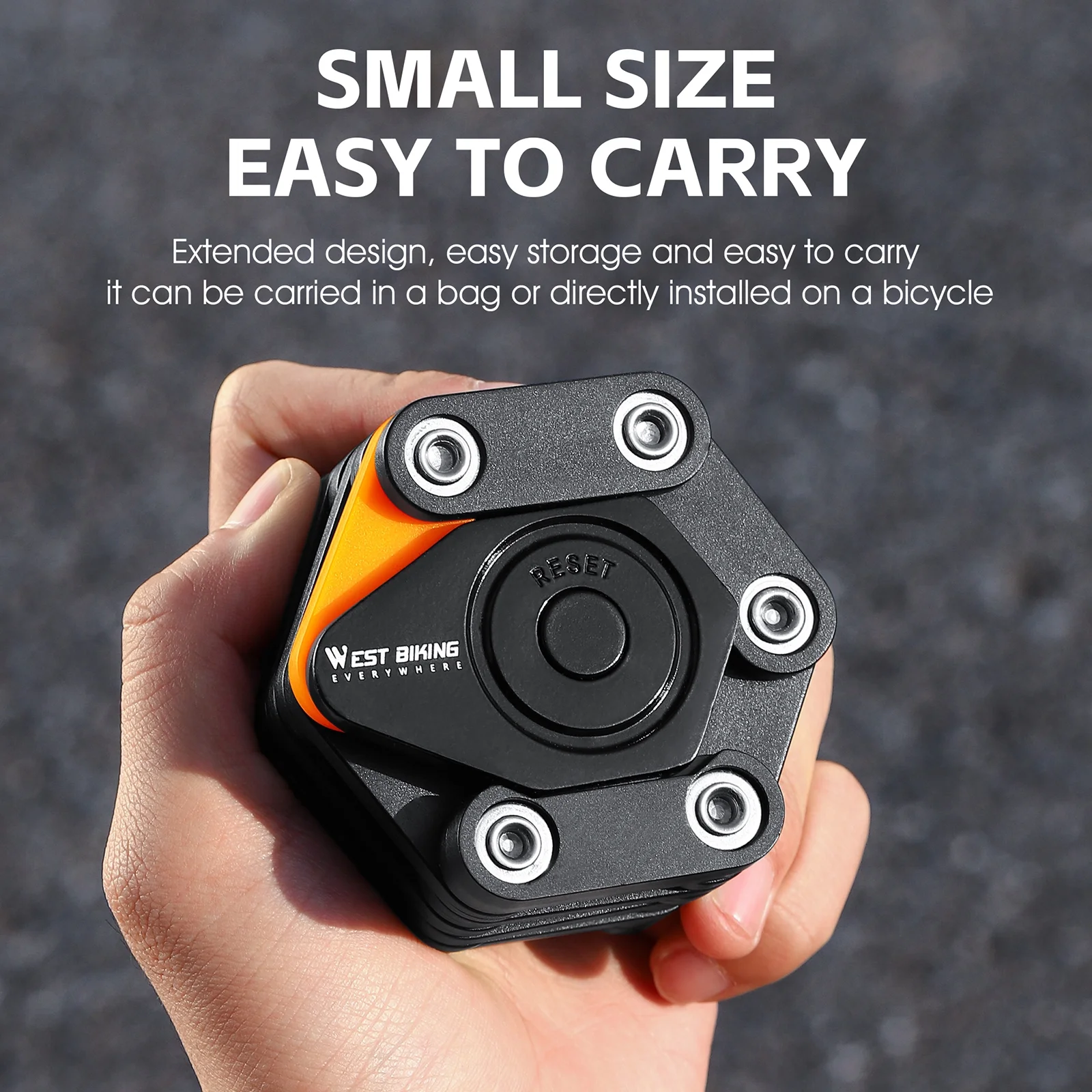 WEST BIKING Bike Lock,Bike Chainlock Lock Safety Antitheft Bike Lock Antitheft Bike Lock West Antitheft Lock Chainlock Lock