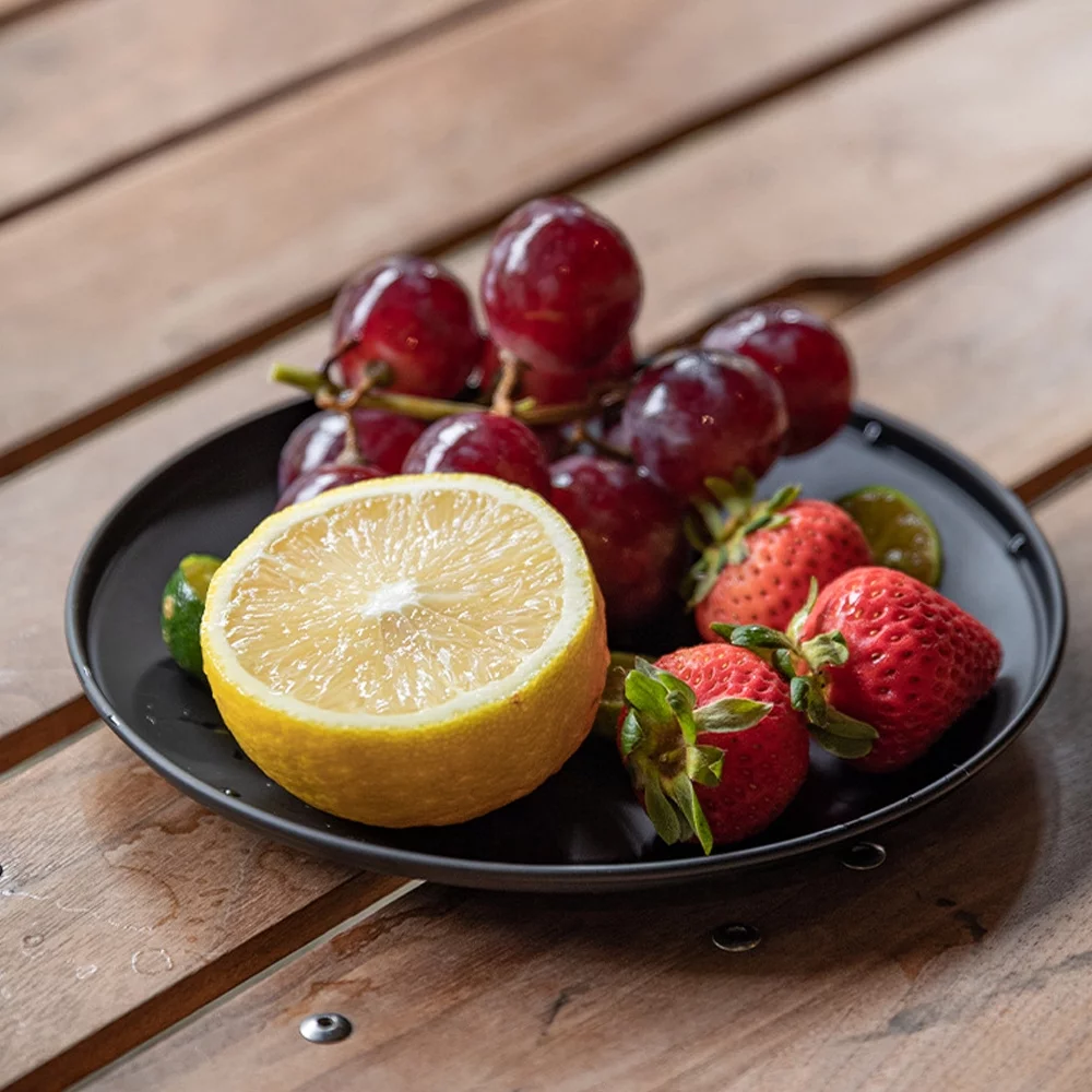 CAMPINGMOON Stainless Steel Ti-coated Tableware Set Portable dinnerware Kit Camping Picnic BBQ Bowl and Plate Kits with Storage Bag