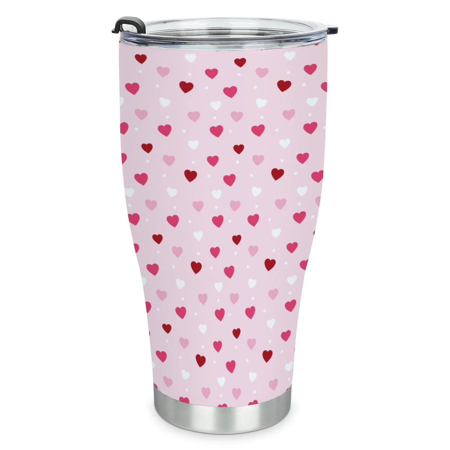 Hidove Stainless Steel Tumbler, Little Hearts 30oz Leak Proof & Stainless Steel Bottle for Hot & Cold Drinks - Coffee Travel Mug, Water Metal Canteen, Thermal Cup