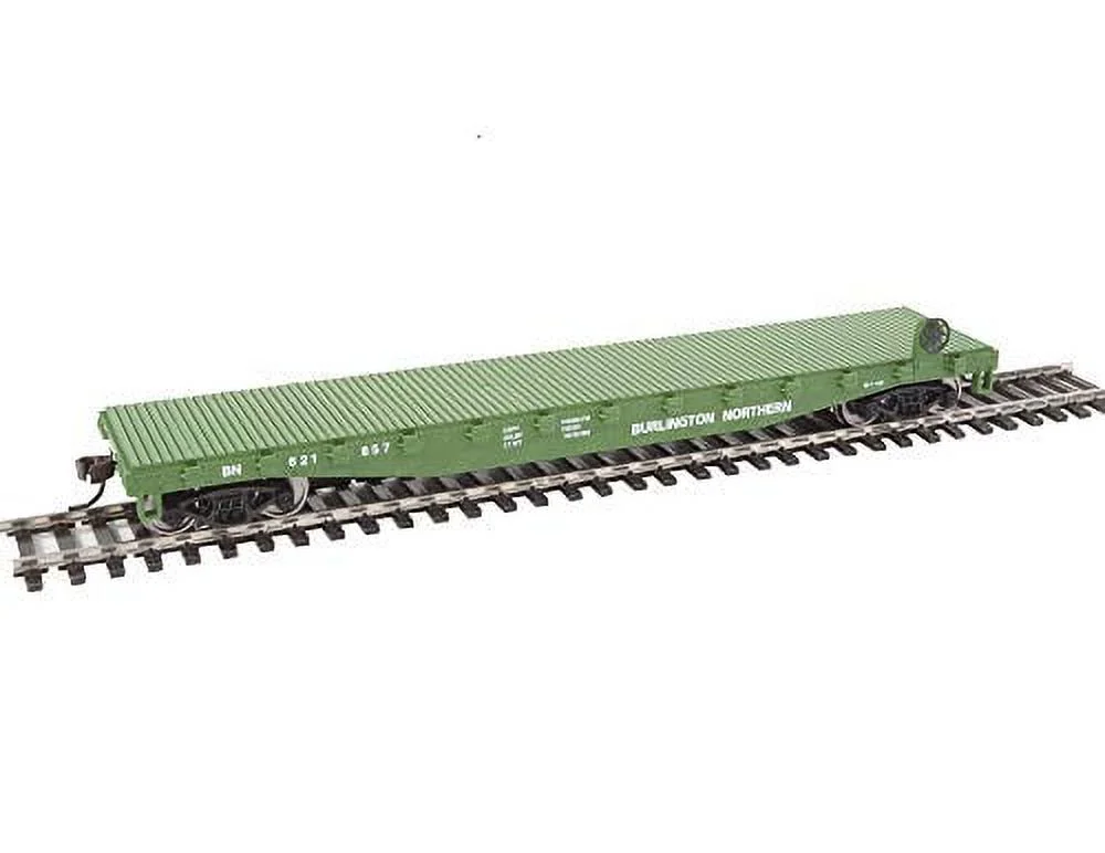 Walthers Trainline HO Scale 50' Wood Deck Flatcar Burlington Northern/BN