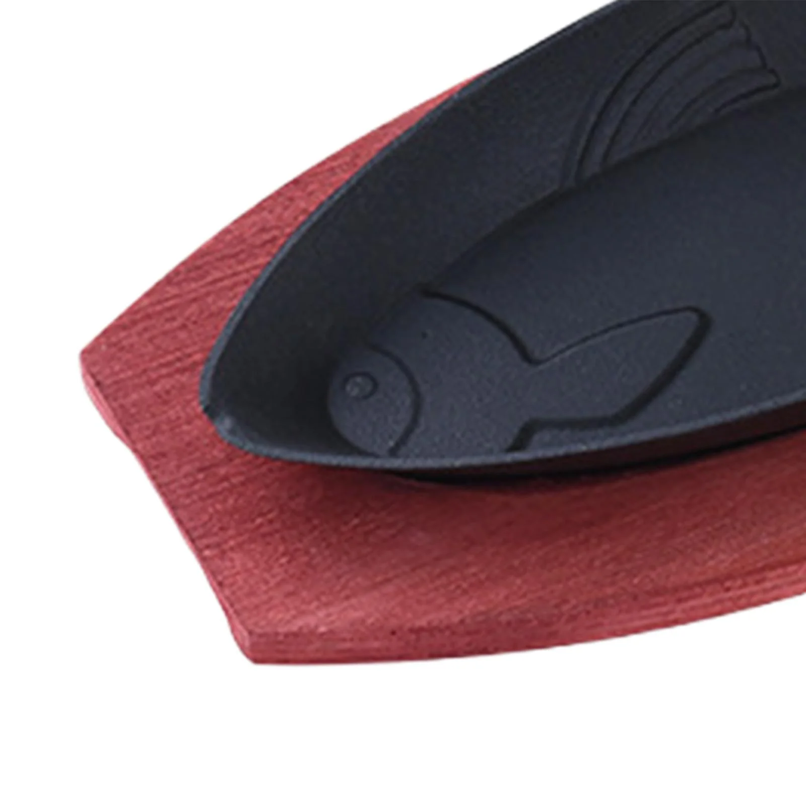 Tongina Steak Fry Plate BBQ Grilling Pan Shaped Baking Tools Cast Iron Fajita Pan Steak Serving Plate for Home Stovetops Cooking B