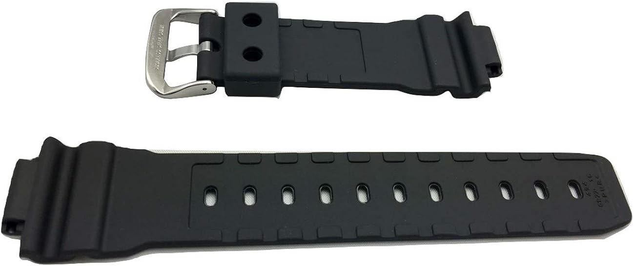 NewLife BLACK DIAMOND | 16mm Black G Shock Style, Rubber Polyurethane (PU) Material Watchband | Comfortable, Smooth, Durable Replacement Watchstrap that brings to Any Watch (for Men and Women)
