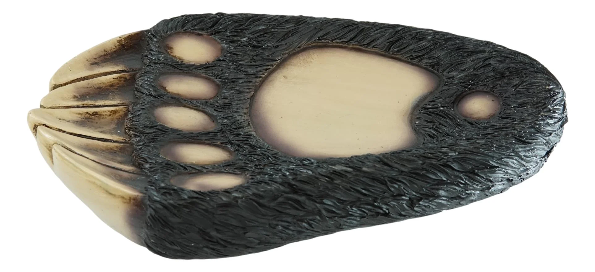 Rustic Large Black Bear Paw With Claws Fruit Platter Candy Treat Bowl Plate 12