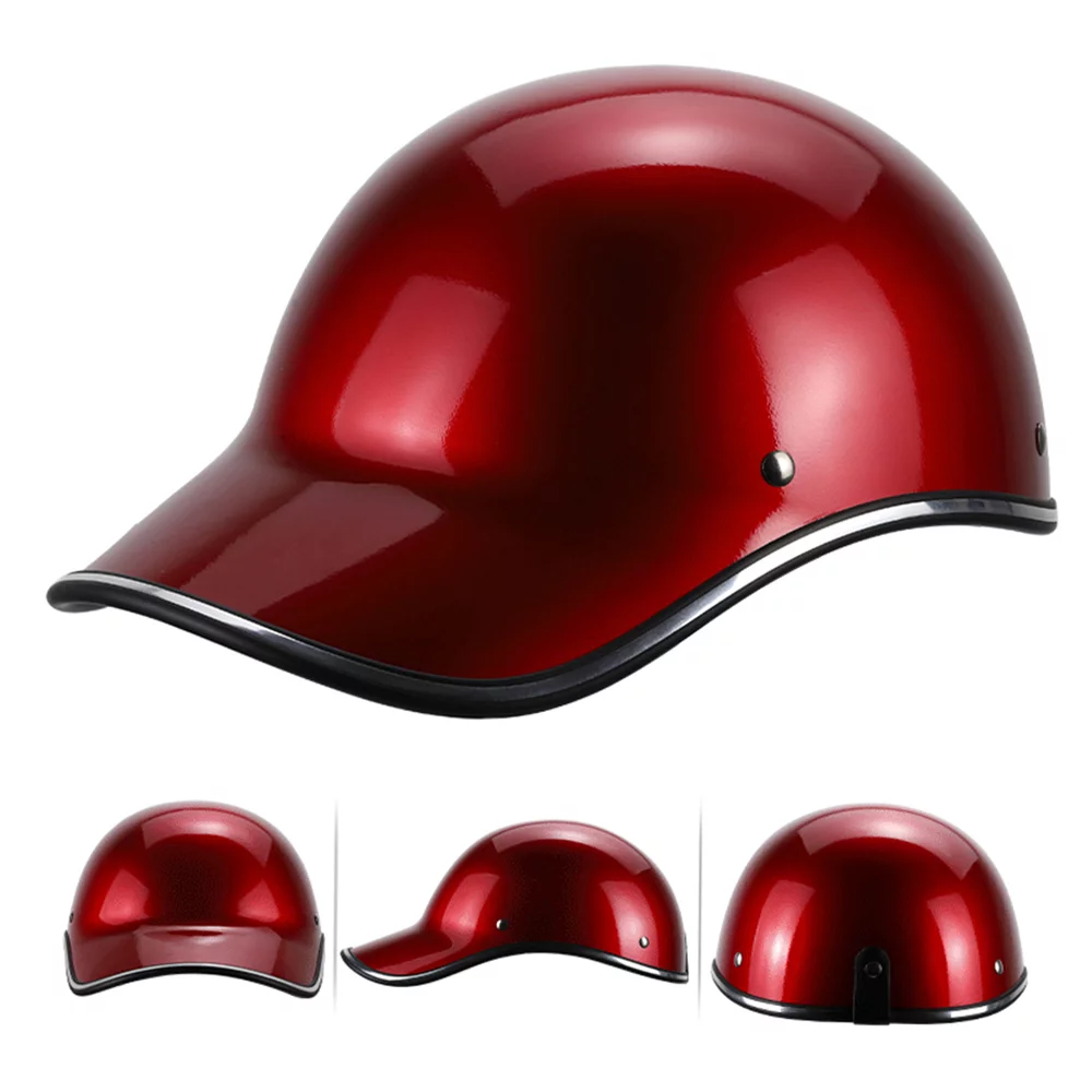 Men Women Adults Helmet Durable Motorcycle Bike Baseball Half Helmet Reliable Gear for Safe and Enjoyable Riding