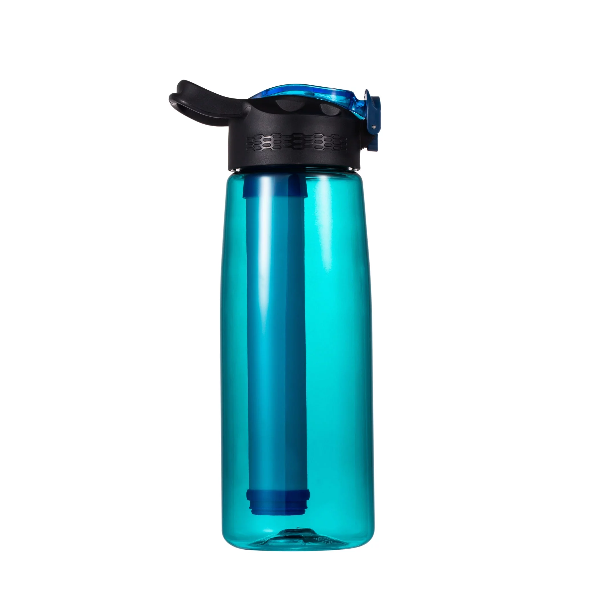CToose Filtered Water Bottle for School, Travel, Camping and Hiking, Purifying Water Bottle, BPA Free, Leakproof, Green