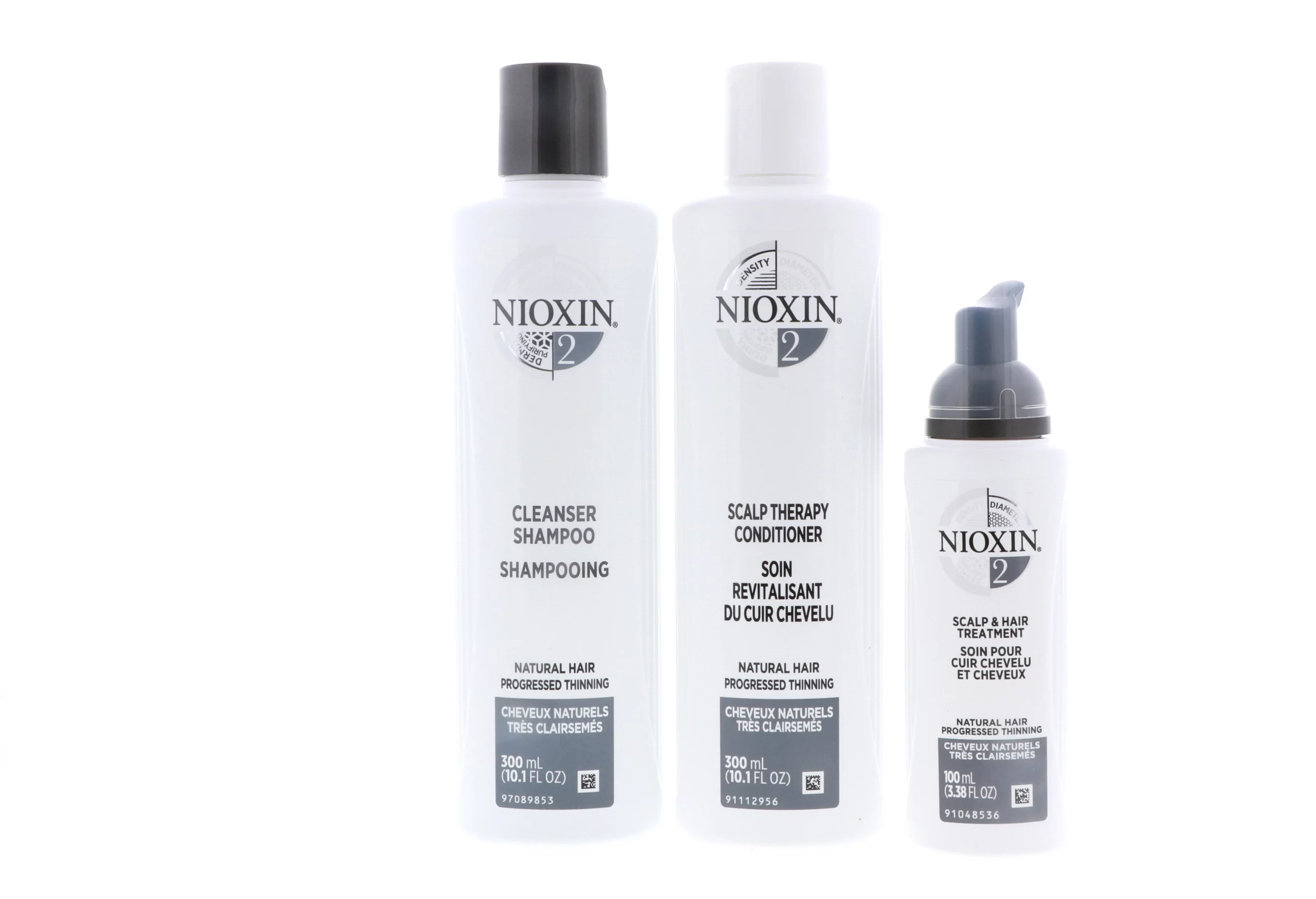 Nioxin System 2 Trio: Cleanser Shampoo 10.1 oz , Scalp Therapy Conditioner 10.1 oz , Scalp & Hair Treatment 3.38 oz