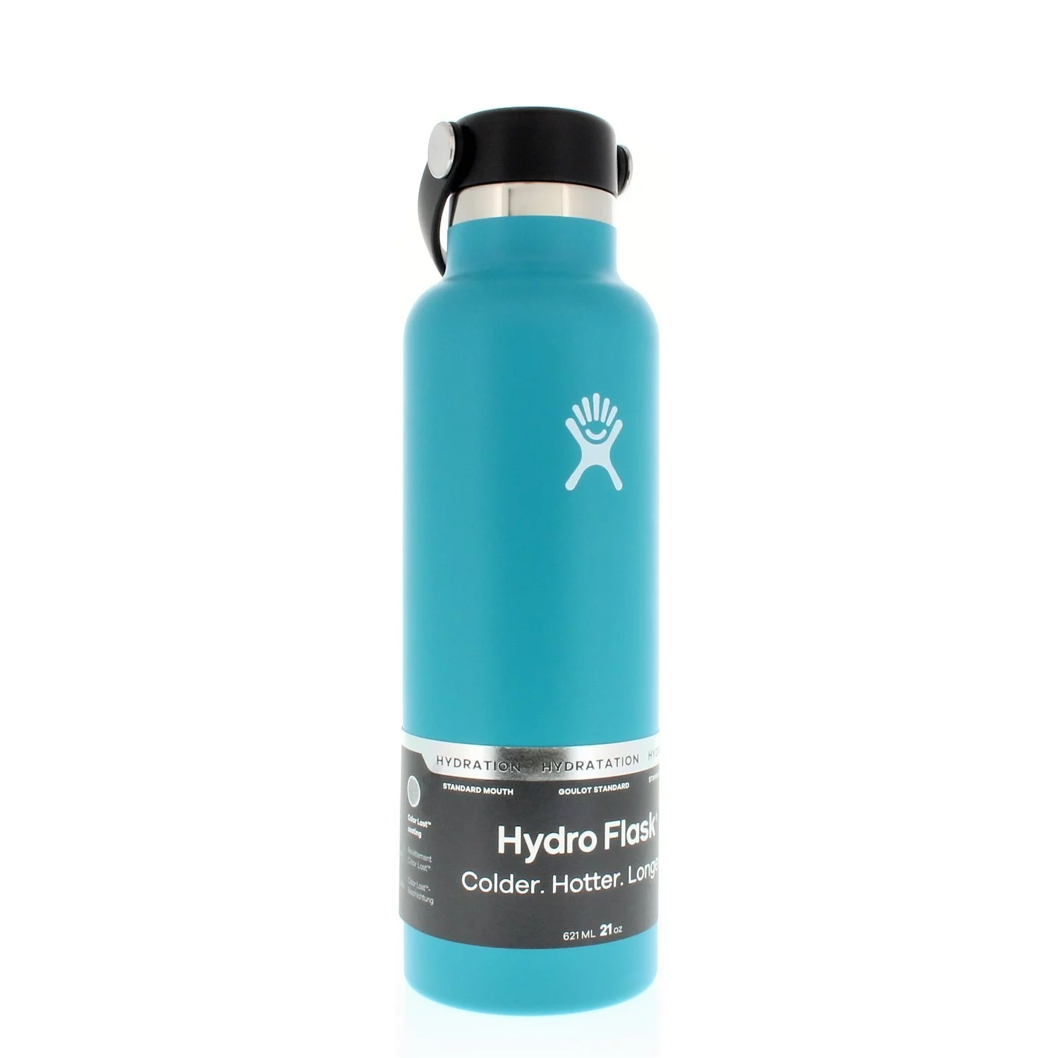 Hydro Flask Standard Mouth Water Bottle with Flex Cap Laguna 21oz/621ml