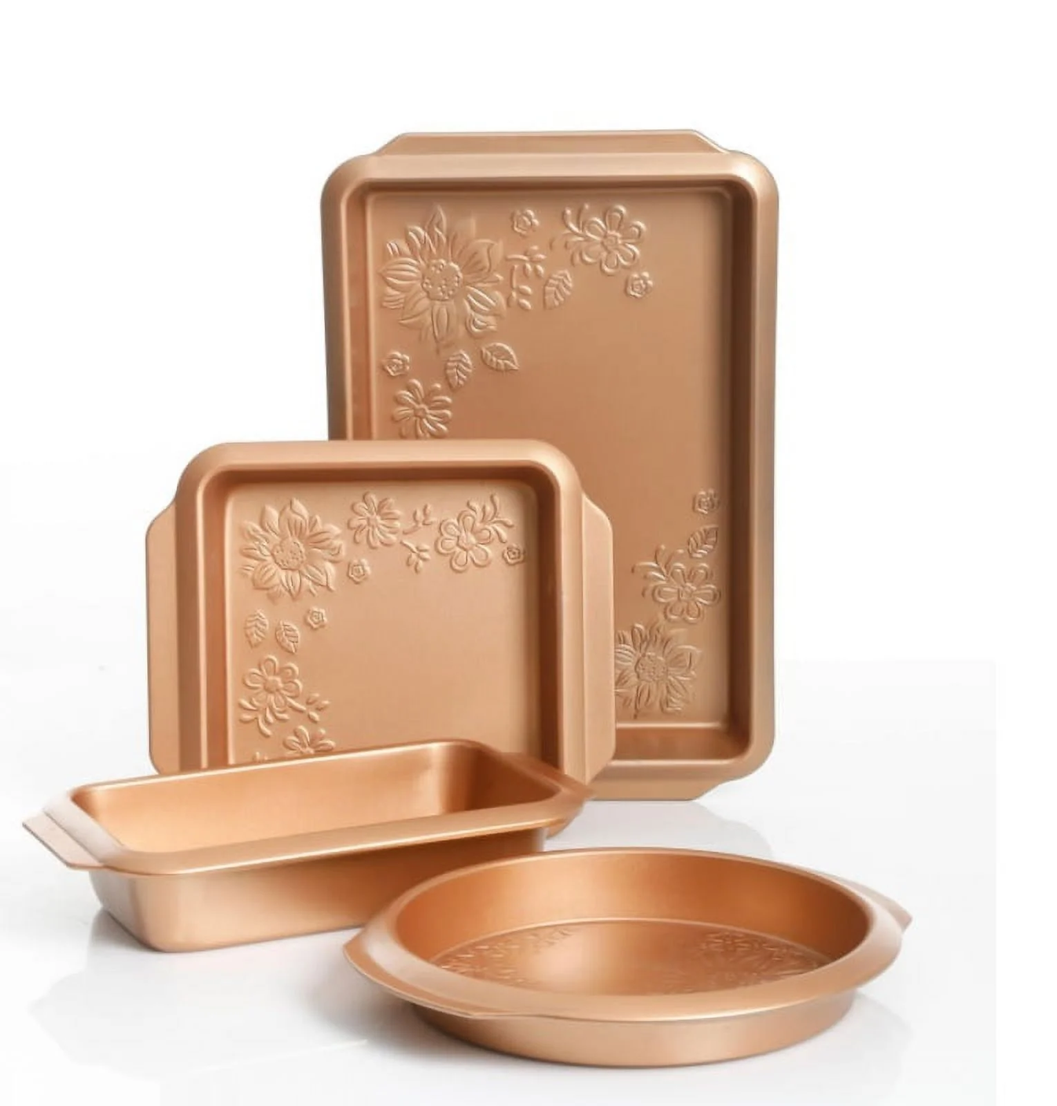Imperial Home 4 Pc Nonstick Steel Bakeware Set - Copper