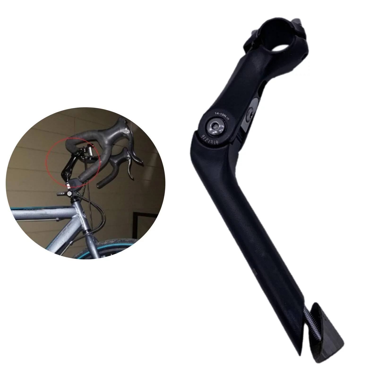 Mountain Road Bicycle Adjustable Quill Stem 25.4mm Bike Handlebar Riser