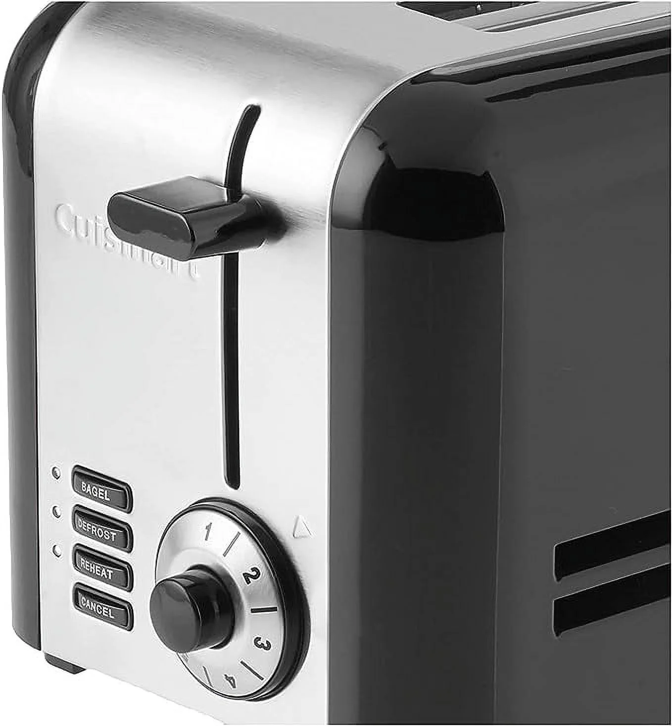 Open Box CUISINART CPT-320 2-Slice Compact Stainless Steel Toaster - BLACK