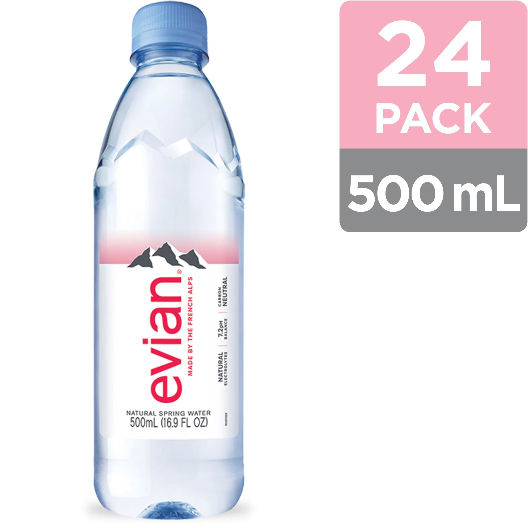 Evian Natural Spring Water, 16.9 Fl. Oz., 6 Count
