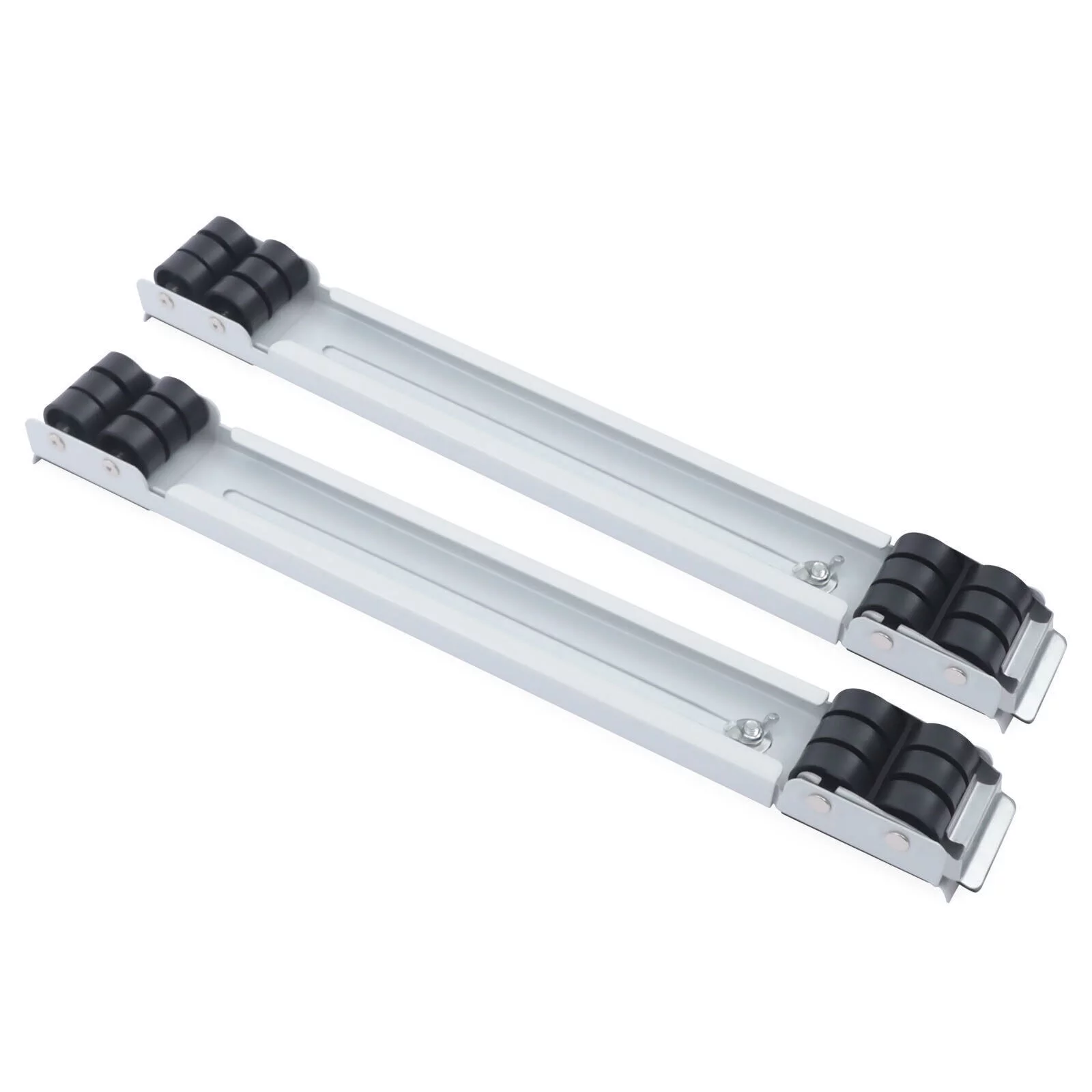 2pcs Extendable Adjustable Washing Machine Stand Movable Furniture Roller Base 18.11*1.97*1.57