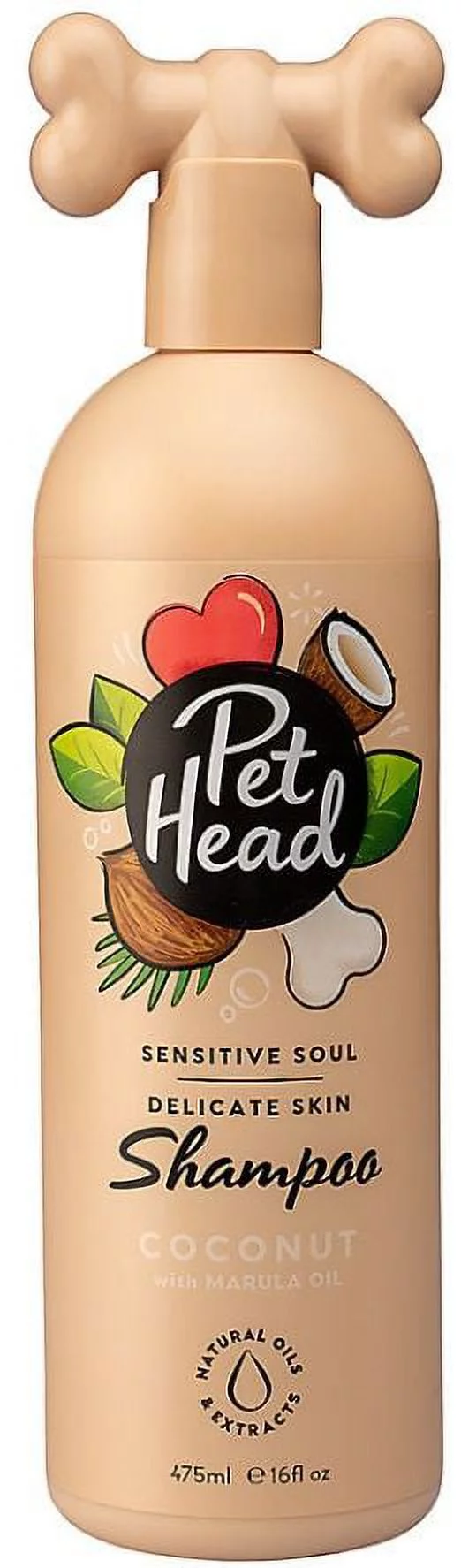 Pet Head Sensitive Soul Delicate Skin Shampoo for Dogs Coconut with Marula Oil [Dog, Shampoos Regular] 16 oz