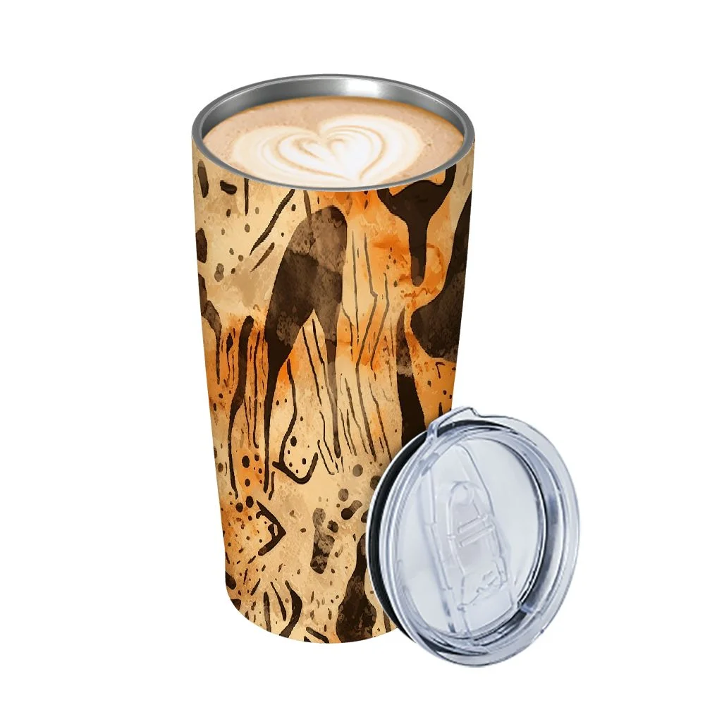 GOSMITH  Cow Print Skinny Tumbler With Lid and Straw -Insulated Stainless Steel Travel - Cup Cow Stuff Accessories Decor - Double Wall Coffee Mug - Birthday Gifts for Mom, Sister, Friends,