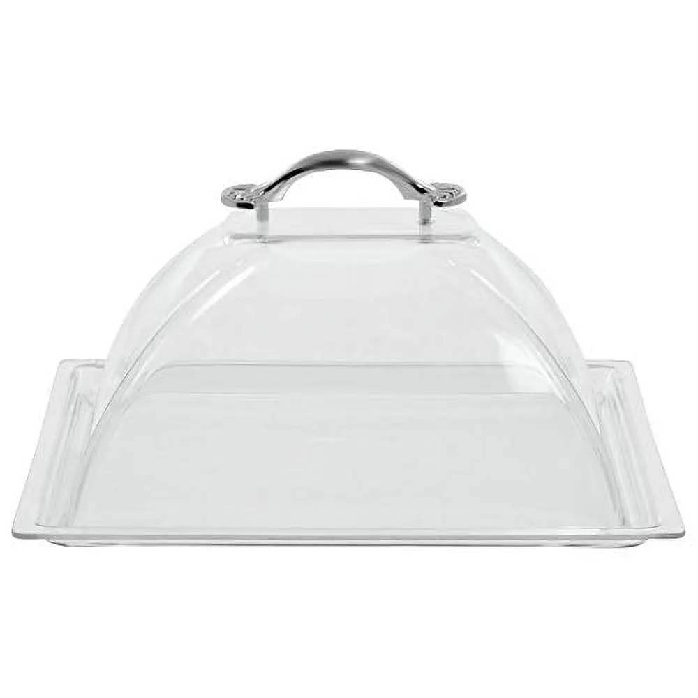 HUBERT® 1/2 Size Clear Plastic Solid Dome Cover for PanAramics Pan - 12