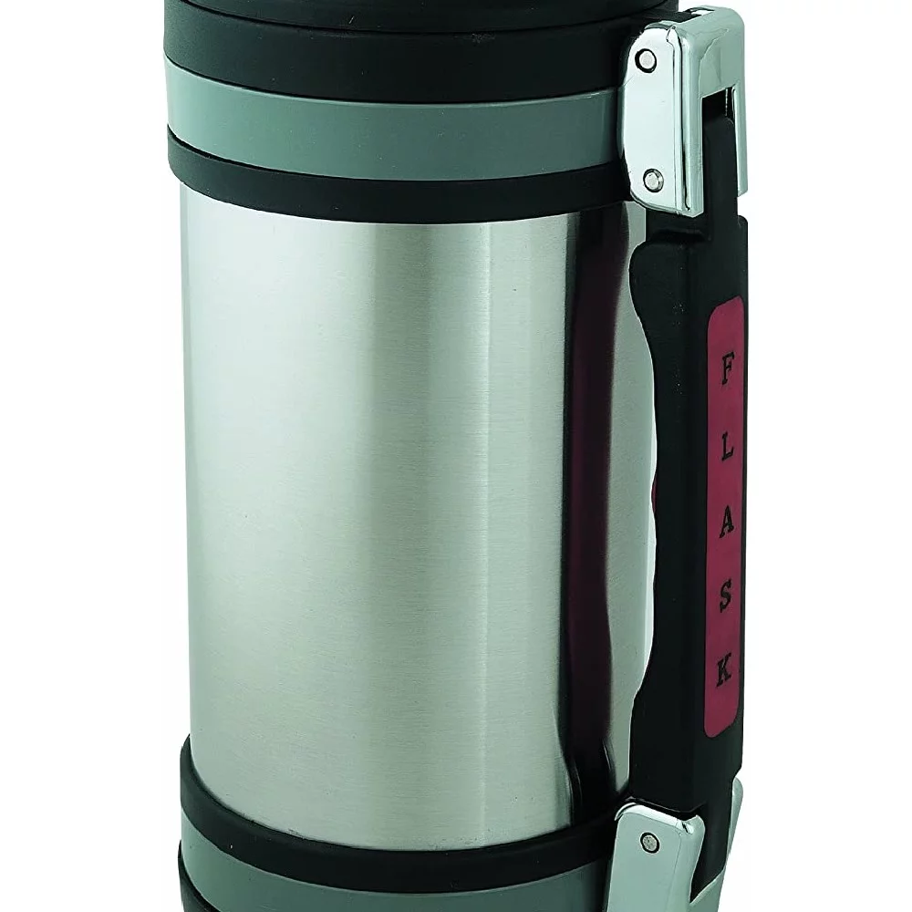 Brentwood Vacuum Bottle Thermos 1.5 Liter Stainless Steel Wide Mouth, 2 Pack