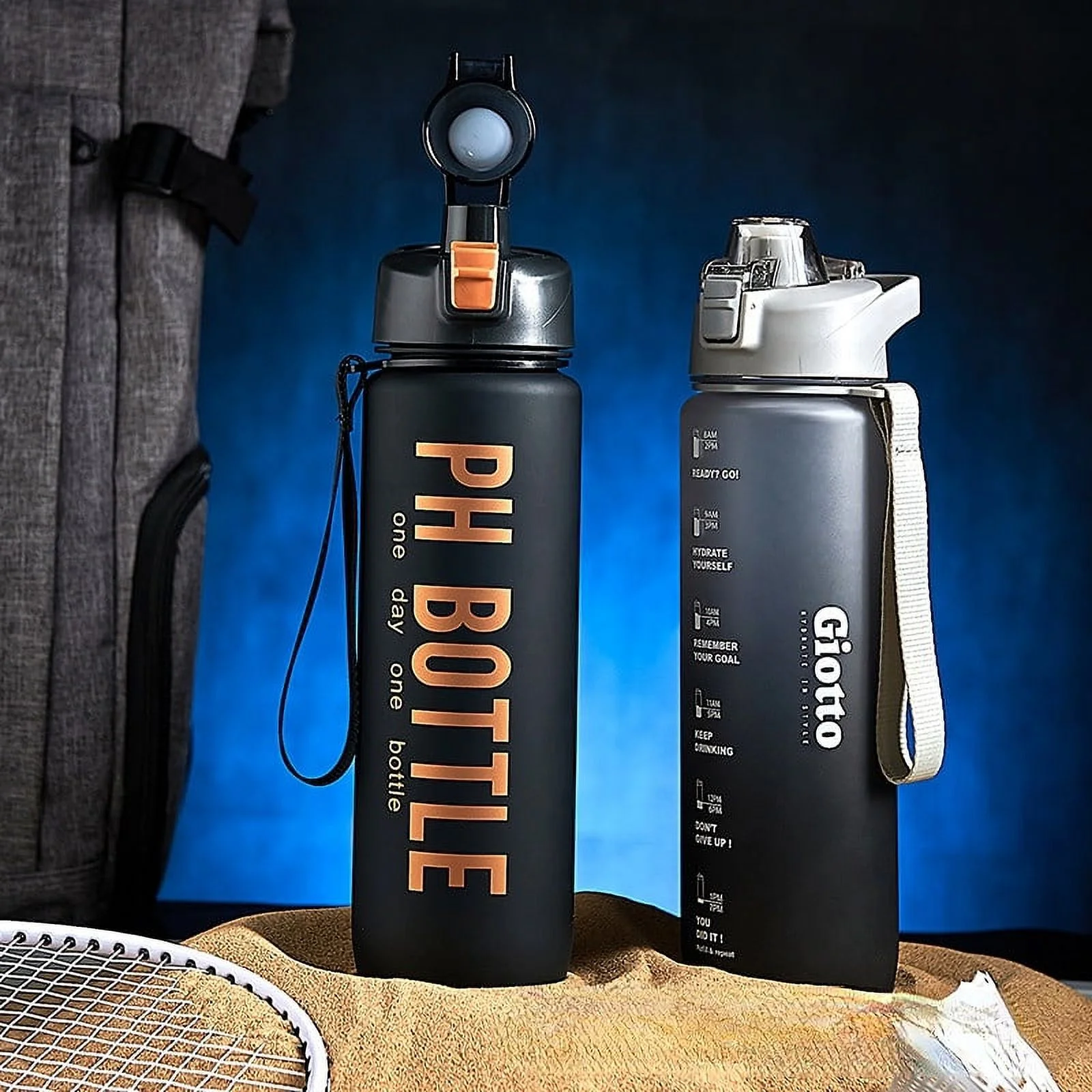 34oz Plastic Kettle/Sports Water Bottle/BPA-Free Drop Proof Reusable Mountaineering Hot Water Bottle