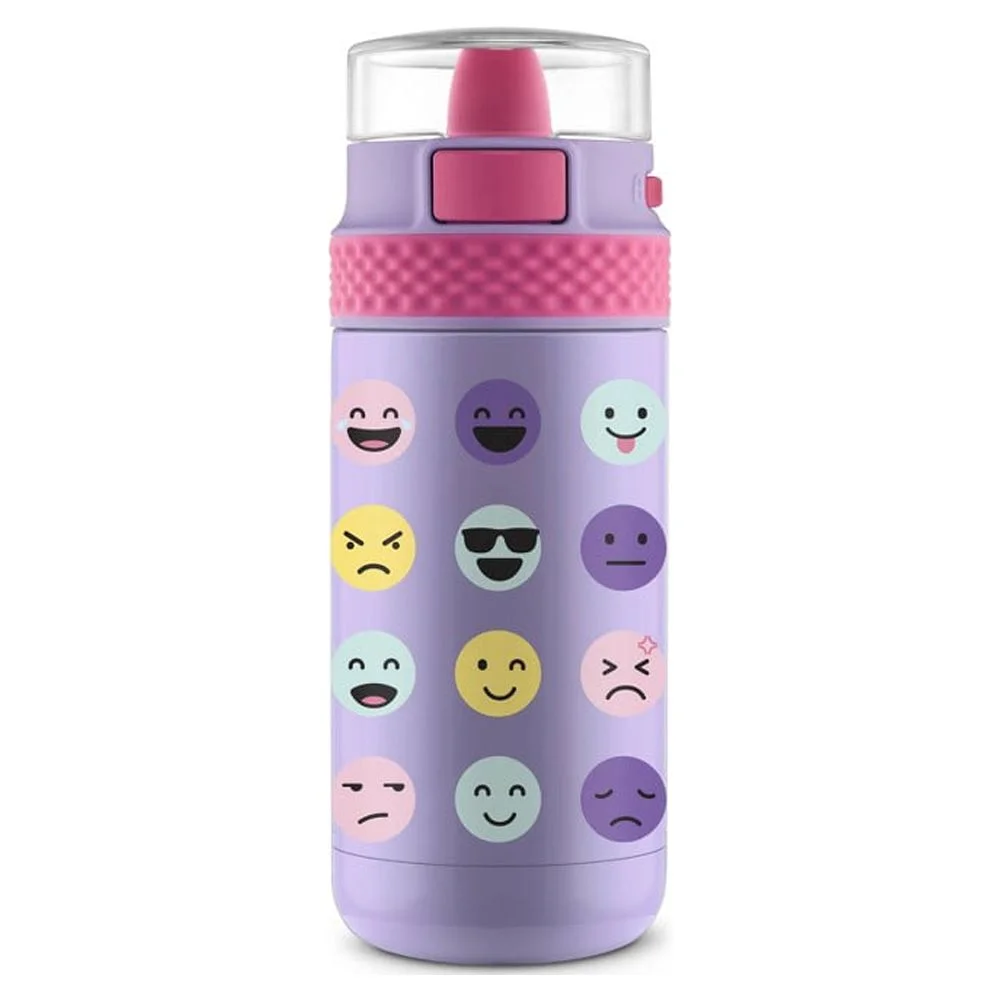 Ello 12oz Stainless Steel Ride Kids' Water Bottle Purple