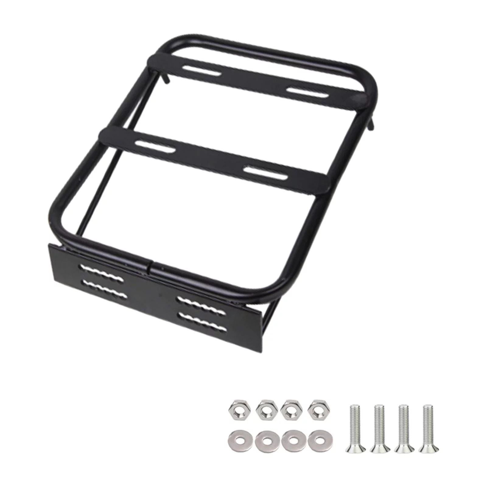 Motorcycle Rear Luggage Rack Extension Stand with Screw Easy to Install Universal Replacement Durable Shelf Basket Rack