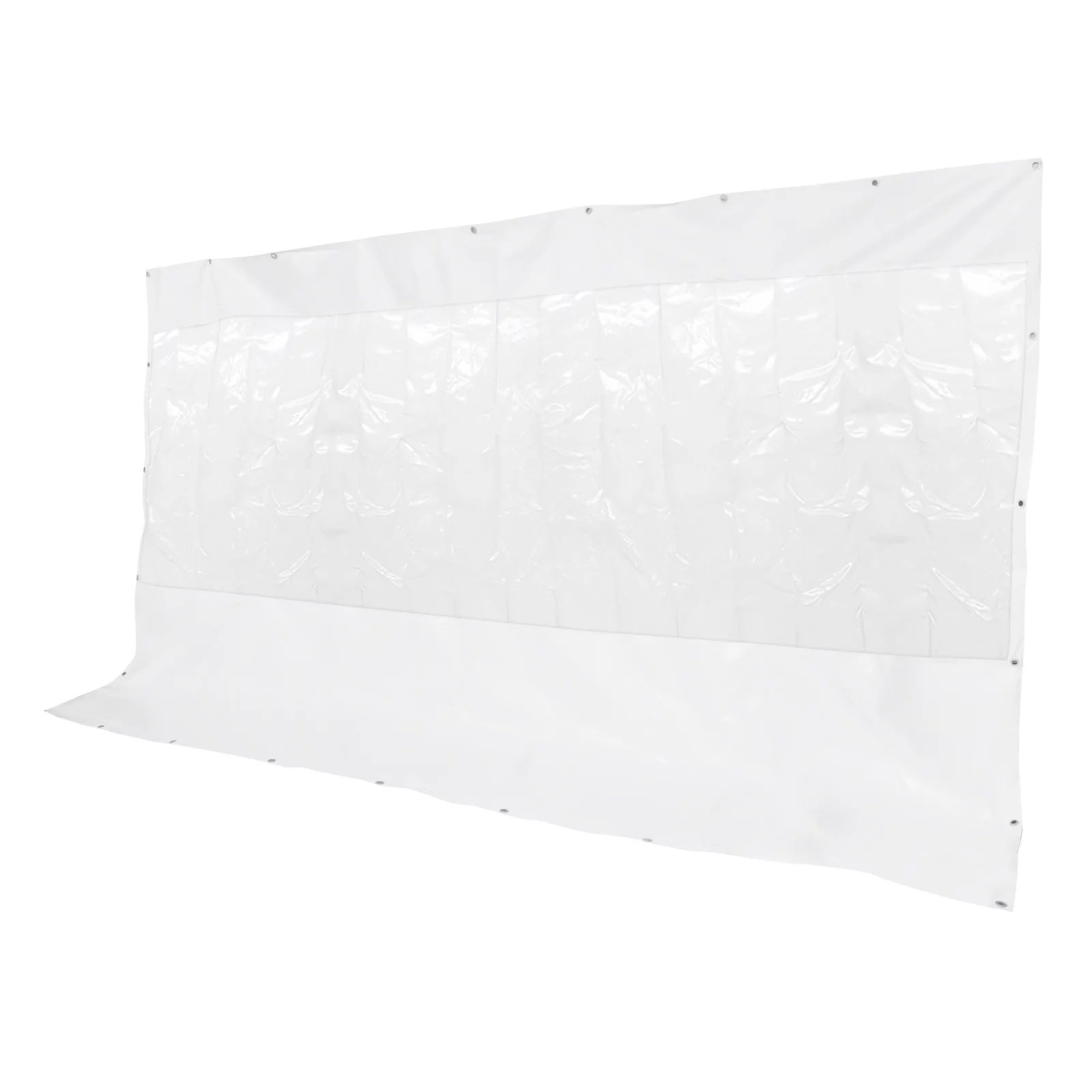 Miumaeov Commercial Clear PVC Tarp, Clear Tarps Heavy Duty Waterproof with Grommets Clear PVC Tarpaulin Cloth,Transparent Awning Canopy Patio Enclosure