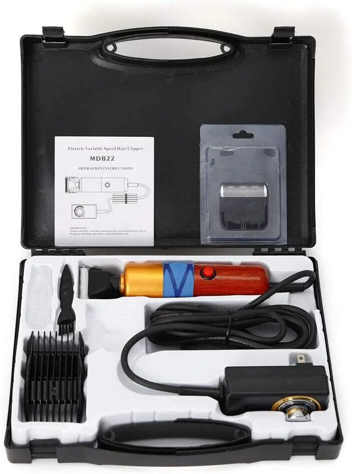 Miumaeov Dog Clipper DC12V Electric Pet Clippers Professional Pet Dog Cat Hair Trimmer Animal Grooming Clippers Tool USB Rechargeable Plug in Dog Shaver Clippers Low Noise