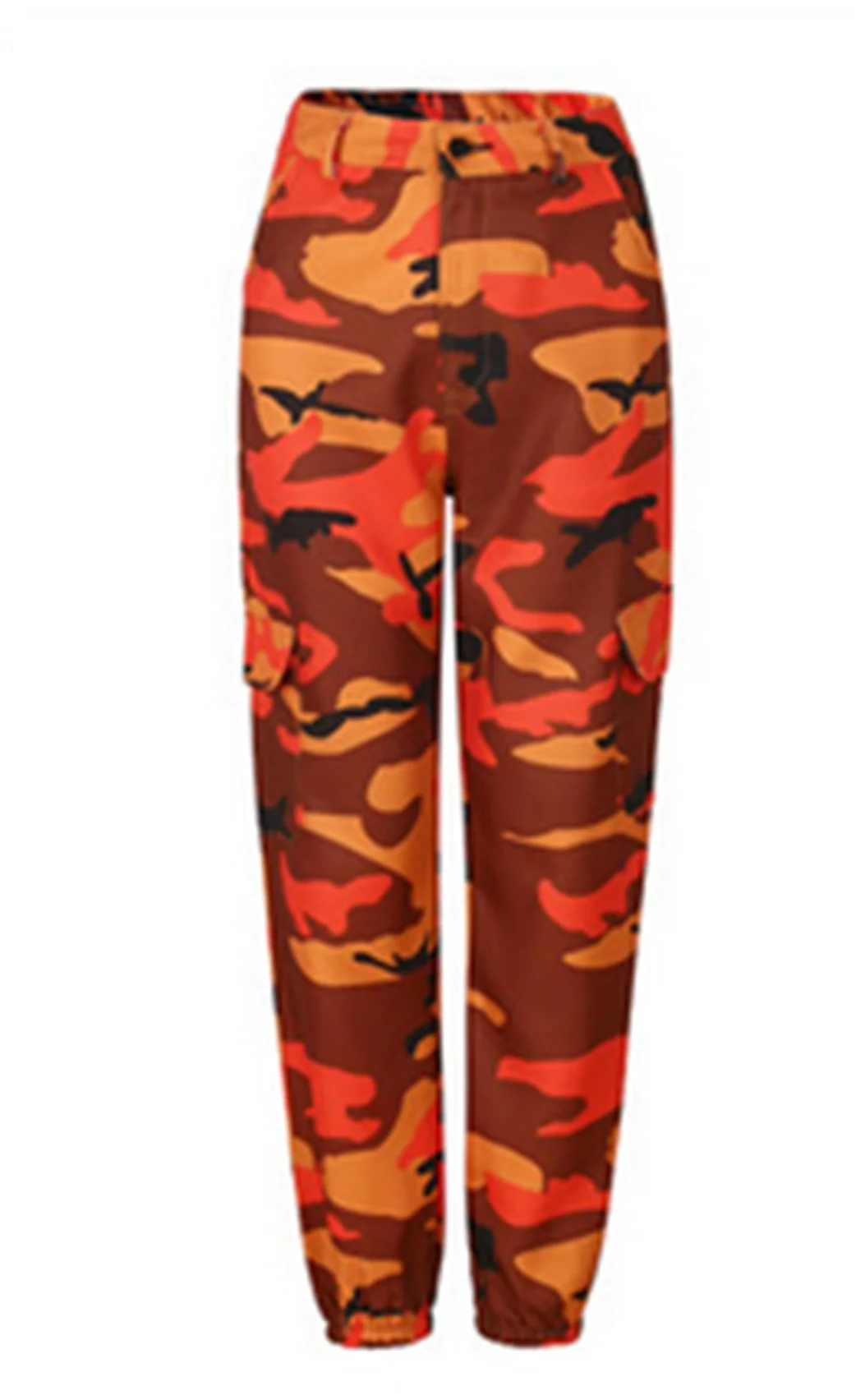 Womens Camo Cargo Trousers Casual Pants Military Army Combat Camouflage Jeans