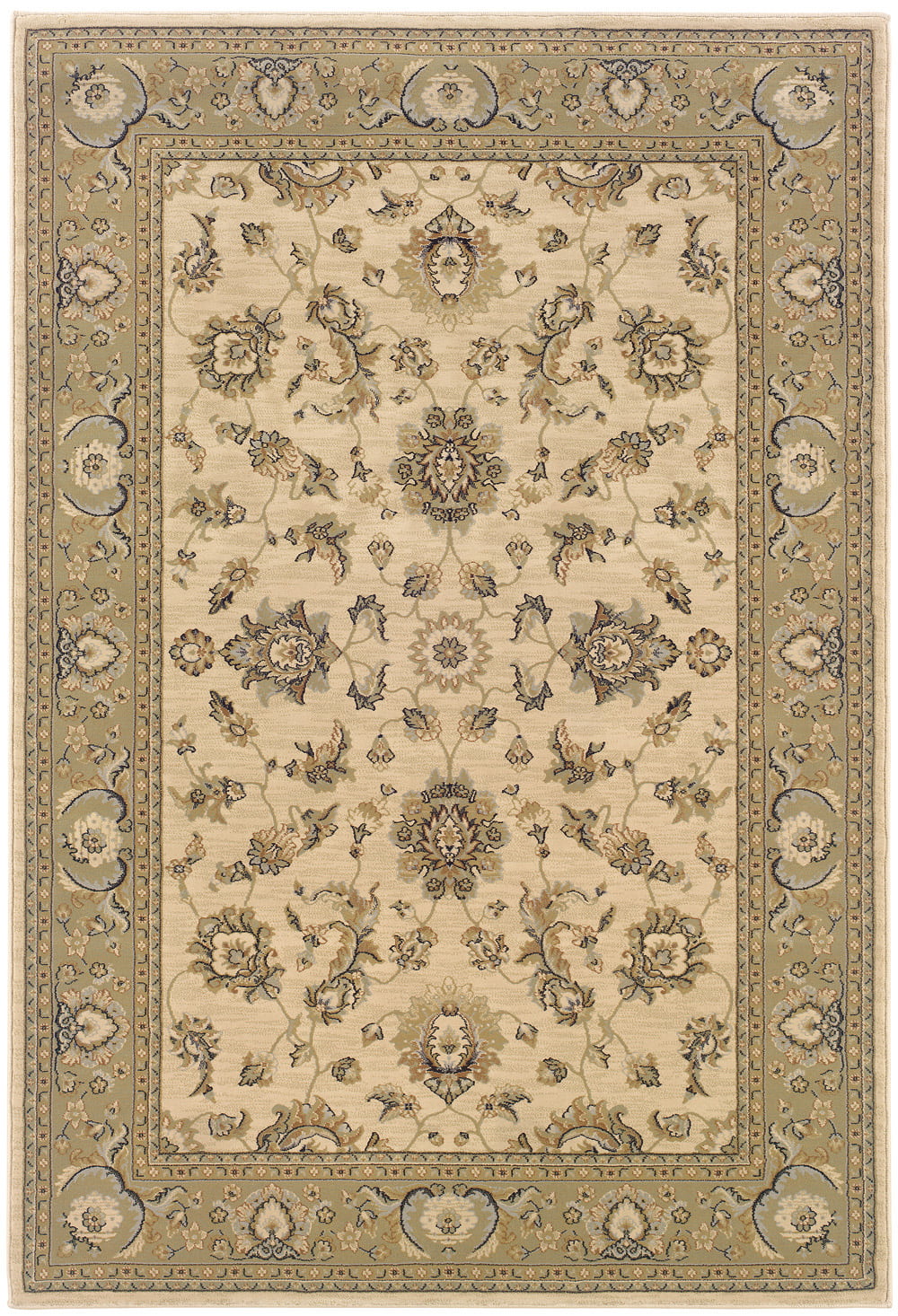 Sphinx Ariana Area Rug 2153C Traditional Ivory Bordered Vines 5' 3