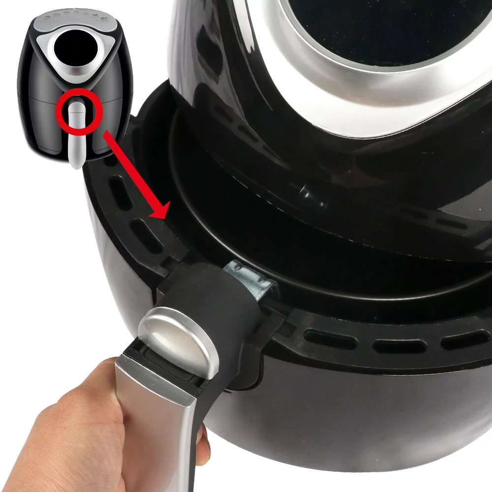 BIGTREE Family Size Air Fryer Touchscreen Oil Free Oven Basket 3 Quart Cooker UL Certified, Black