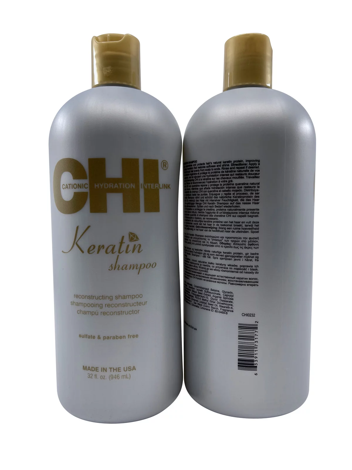 Chi Keratin Shampoo 32 oz Pack of 2
