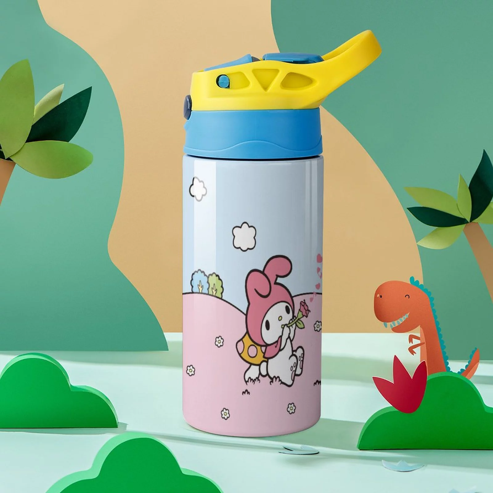 My Melody Brother Children's Water Bottle Vacuum Insulated Stainless Steel Cup With Straw Toddler Thermoses