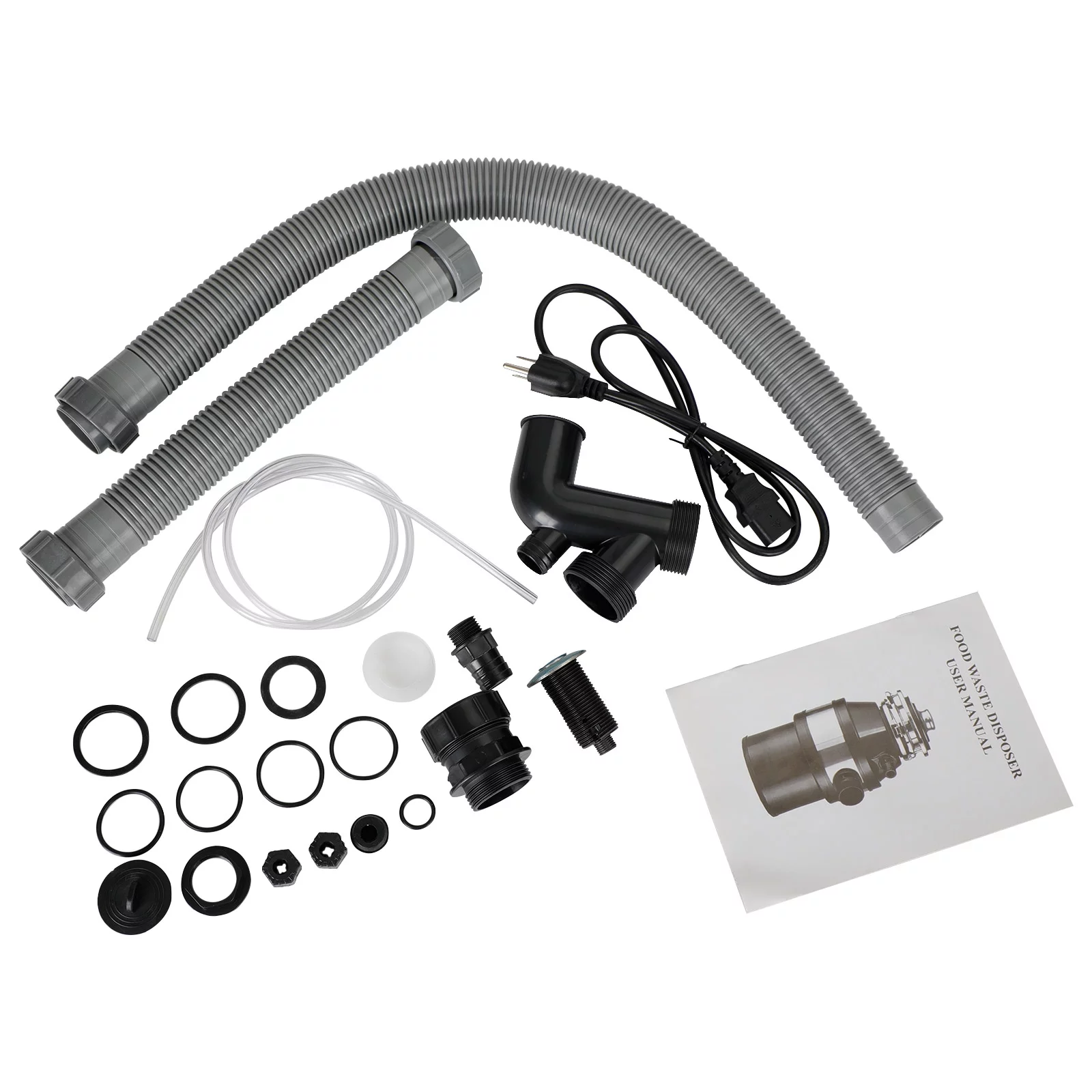 Garbage Disposal 3/4 HP 2800 RPM Under Sink Kitchen Food Waste Disposer w/ Plug