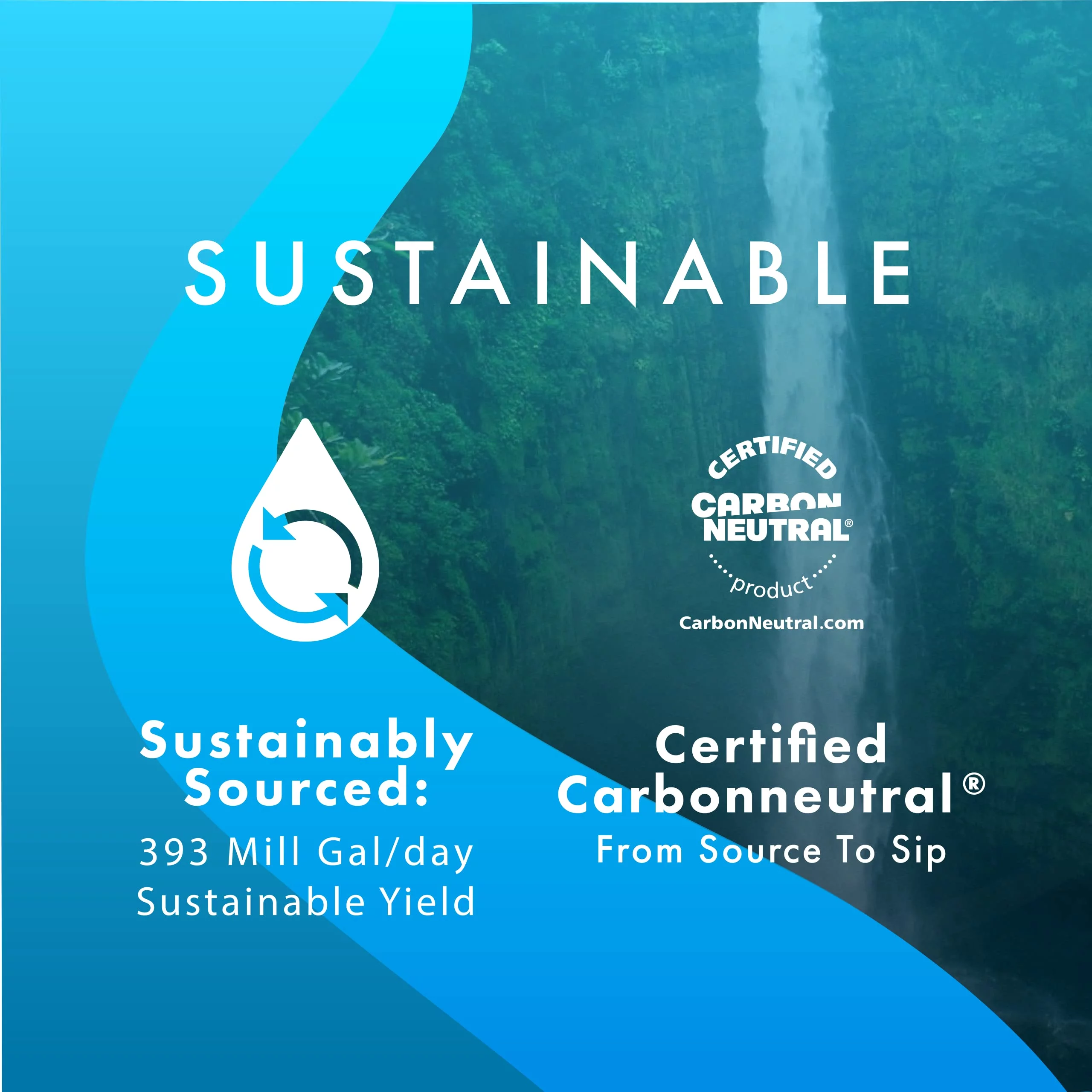 Waiakea Hawaiian Volcanic Water, Naturally Alkaline, 100% Recycled Bottle, 1L (Pack of 12), 33.8 Fl Oz (Pack of 12)