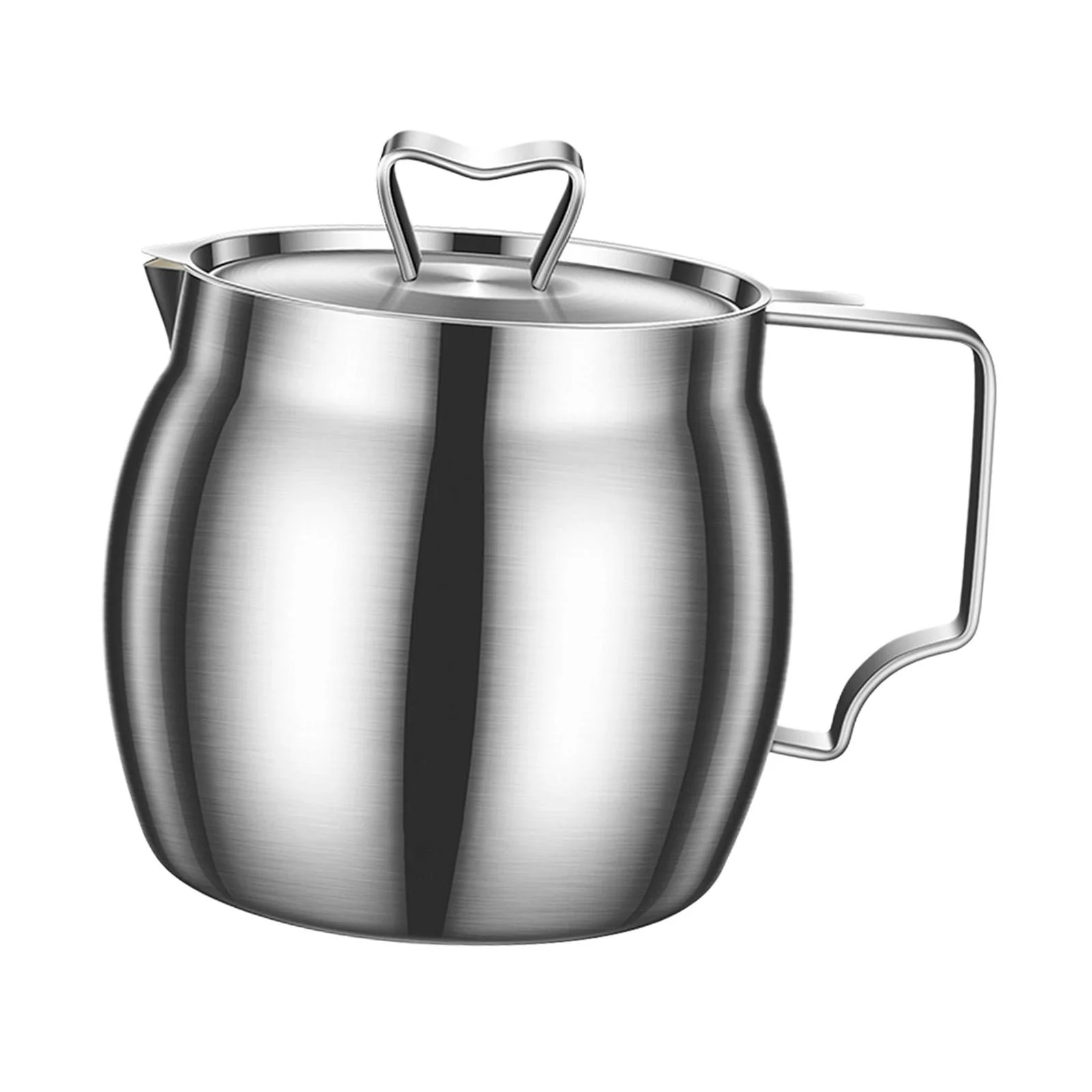 perfk Stainless Steel Oil Filter Multi Functional Easily Refill Kitchen Filter Pot