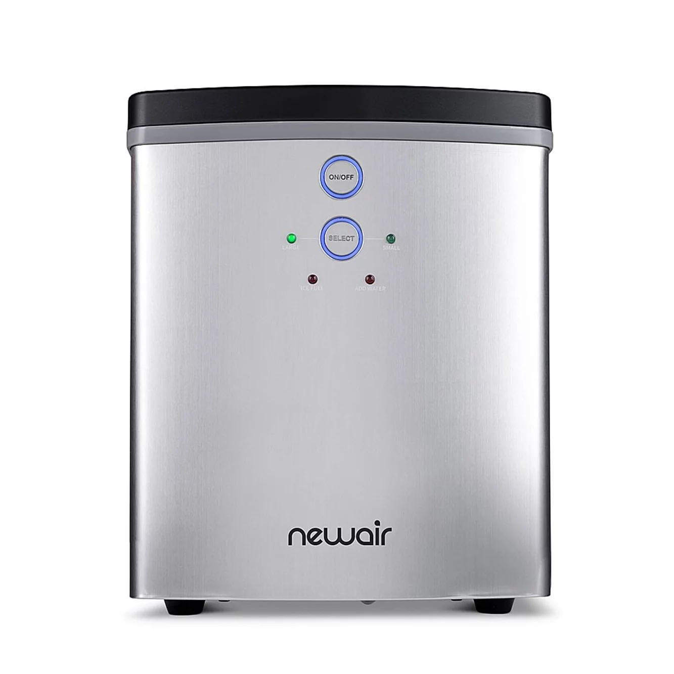 Newair Portable Ice Maker w/ 2 Ice Sizes, 33 lbs of Ice a Day, NIM033SS00, Stainless Steel (Used - Like New)