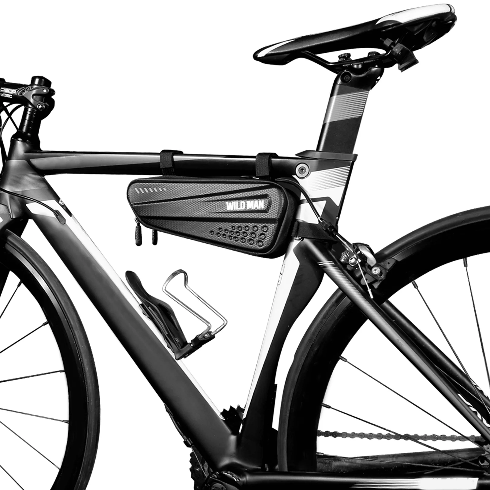 Durable and Waterproof Tube Bag for Bikes, Hard Shell Frame Bag, 1.2L Capacity, Cycling Accessories