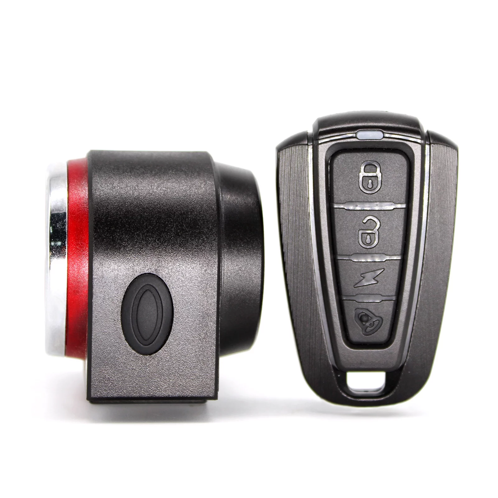 Walmeck -theft Bike Alarm Rear Light Wireless Remote Control  Taillight Waterproof Smart Cycling Light