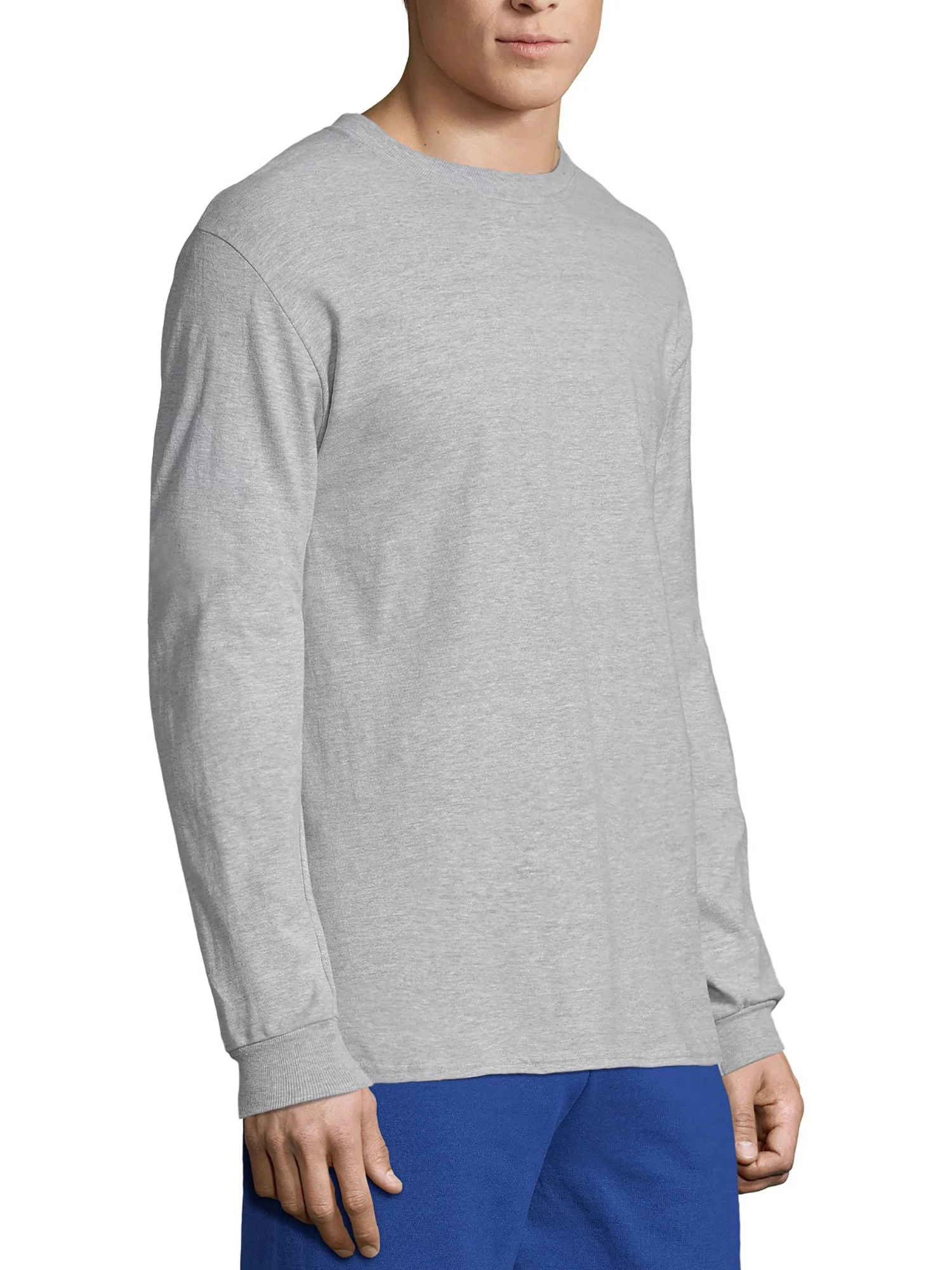 Hanes Men's and Big Men's Premium Beefy-T Long Sleeve T-Shirt, Up To 3XL