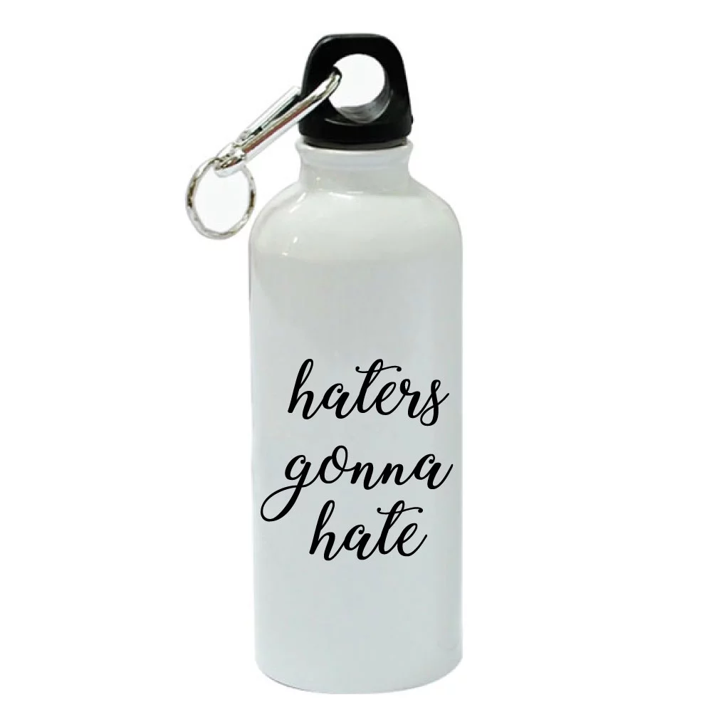 Haters Gonna Hate White Aluminum Sports 20 oz Water Bottle