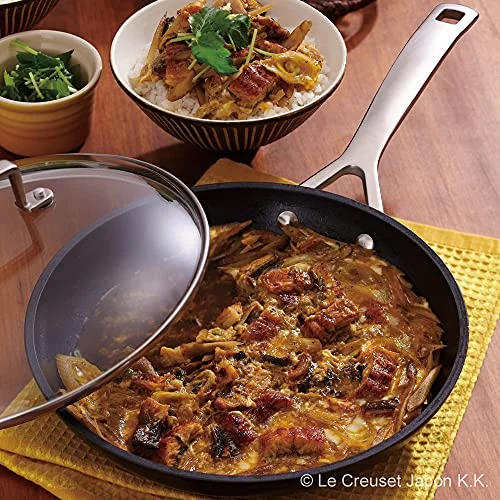 Le Creuset TNS Shallow Frying Pan 24cm Gas IH Oven Compatible Silicon Handle