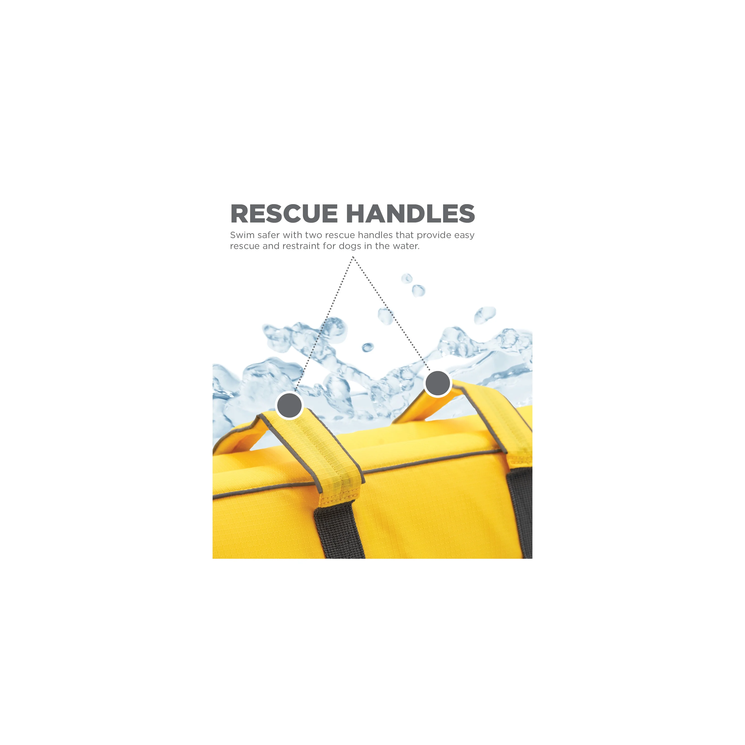 Outward Hound Granby Splash Dog Life Jacket, Yellow, XL