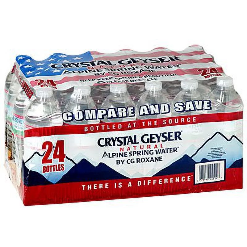 BOTTLED WATER NATURAL SPRING 16.9 Oz BOTTLES 24 PACK