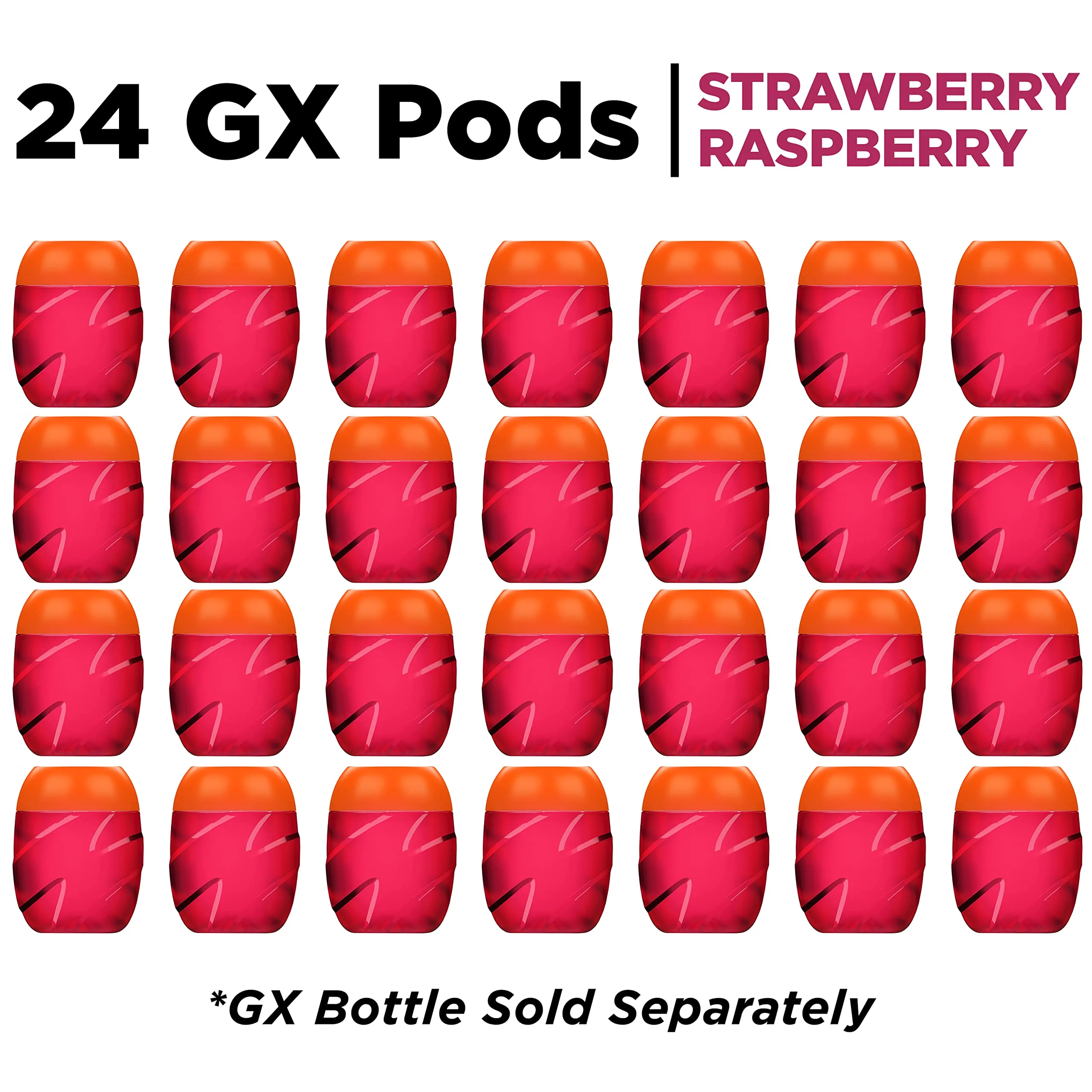 Gatorade Unisex Adult Gatorade Gx Pods, Strawberry Raspberry (24Ct), 24Ct Us
