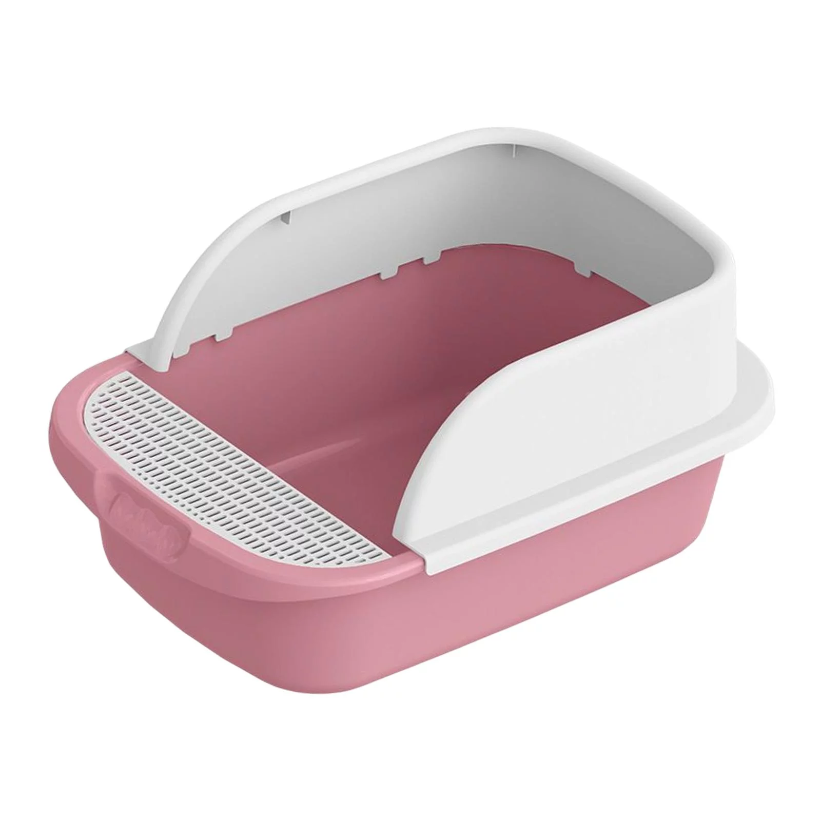 itter Box Kitty Litter Pan Cat Sand Box Container Anti Splashing Cat Toilet L