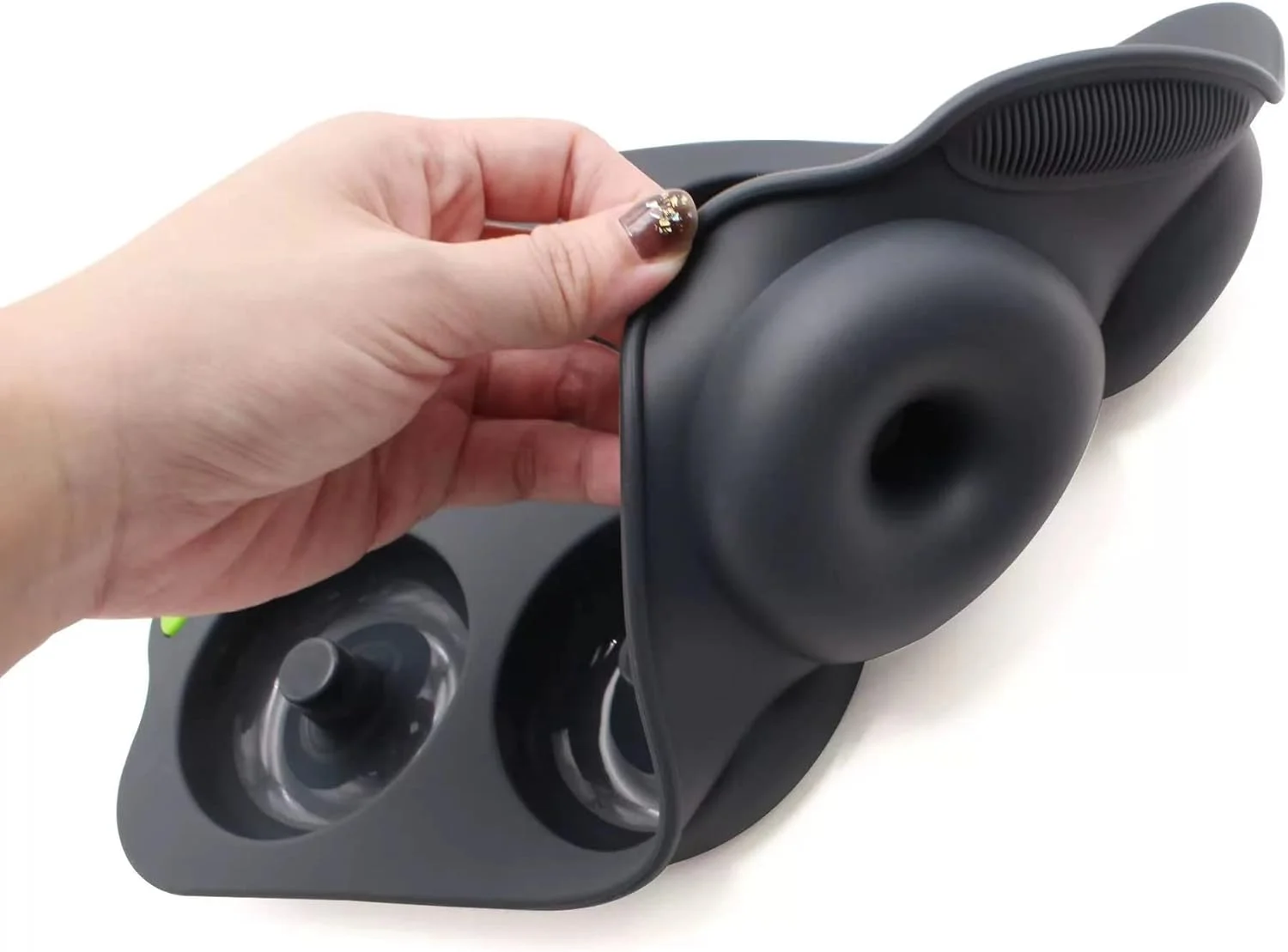 Donut Pan, Silicone Donut Mold, Silicone Pancake/Bagel Mold, Baking Doughnut Machine, Non-Stick Donut Mold, Food Grade Silicone, BPA-Free, Non-Stick Donut Pan Muffin Cake Bagel Making Tray