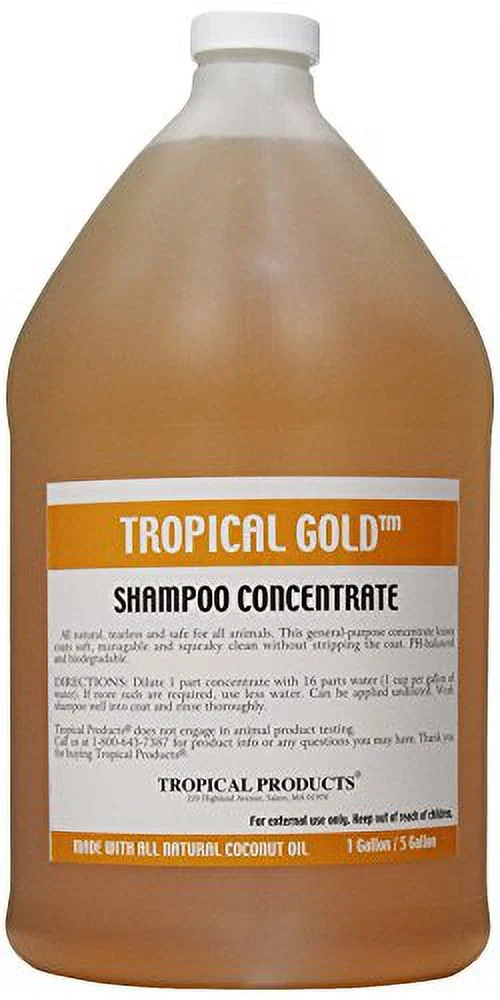 Tropical Gold Dog and Cat Shampoo, 1-Gallon