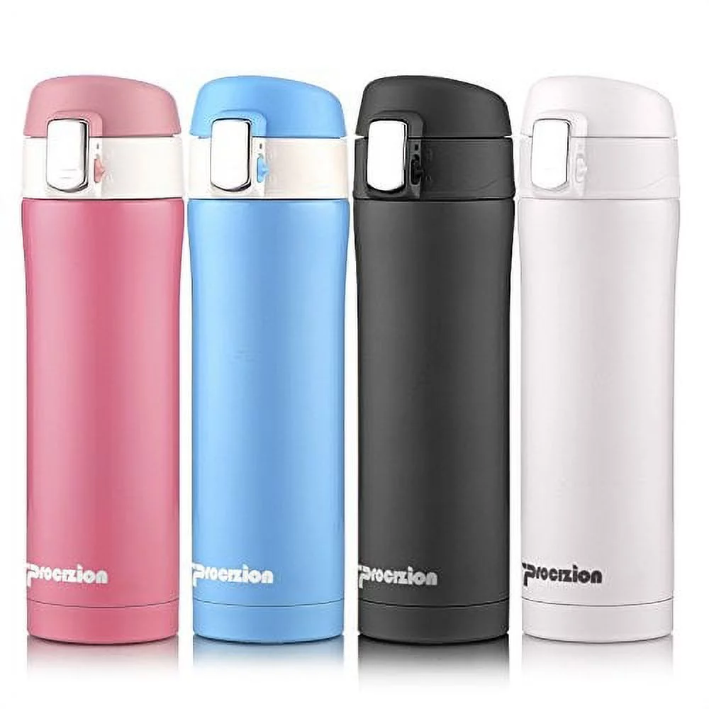 Insulated Stainless Steel Thermos Bottle 16 Oz, Pink