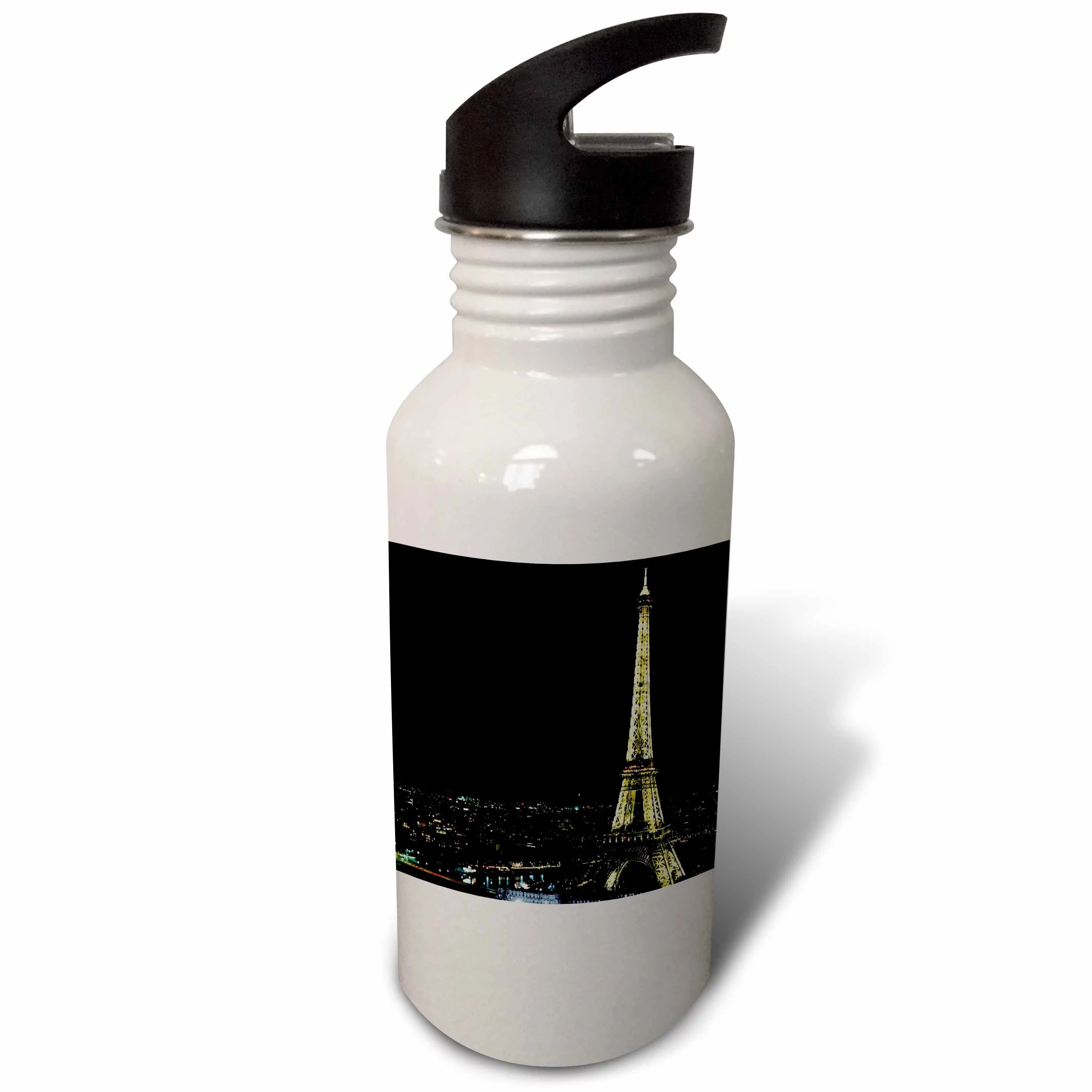 Eiffel Tower Lit At Night 21 oz Sports Water Bottle wb-56103-1