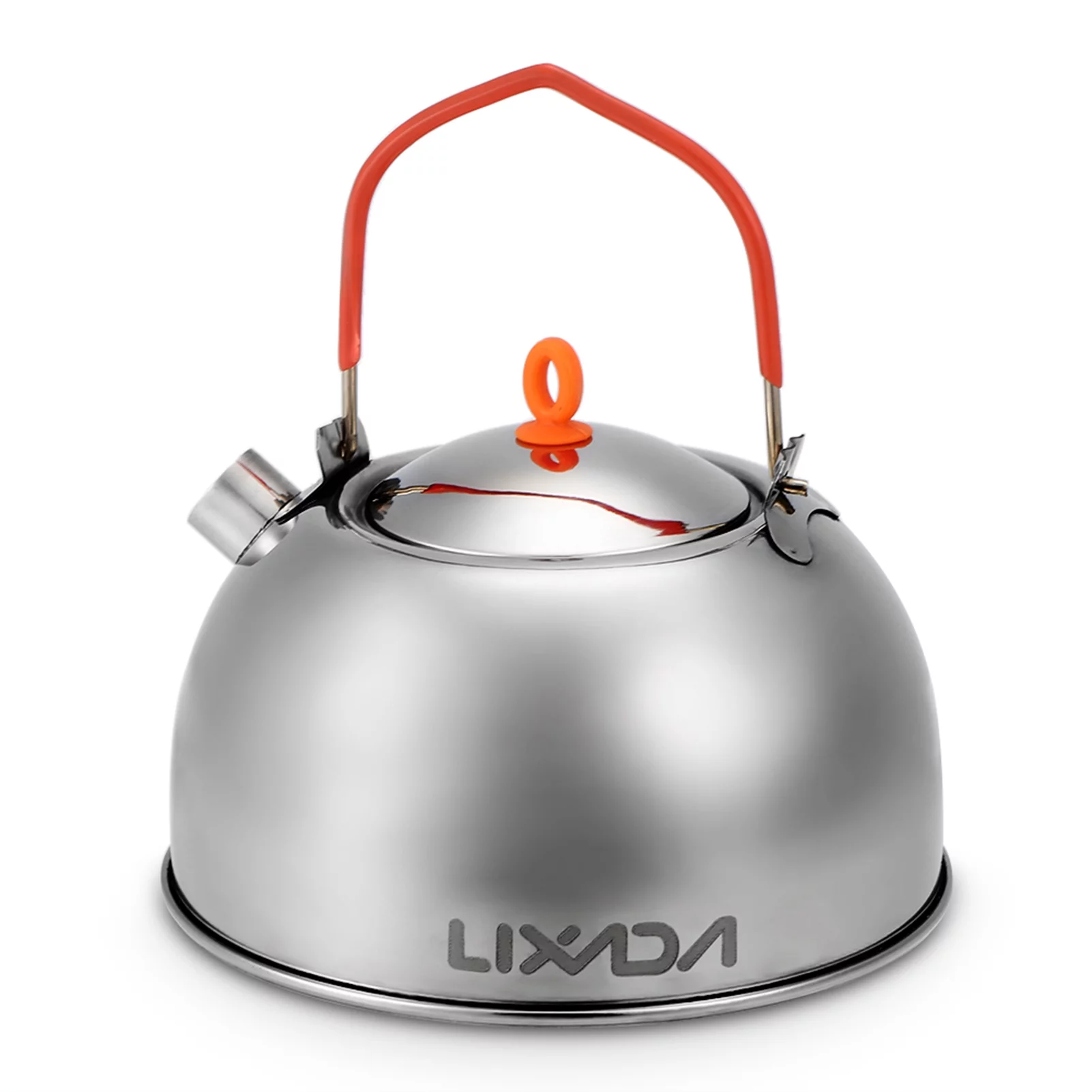 Lixada Portable Teapot Water Kettle 0.6L Stainless Steel for Outdoor Camping Hiking Coffee Pot